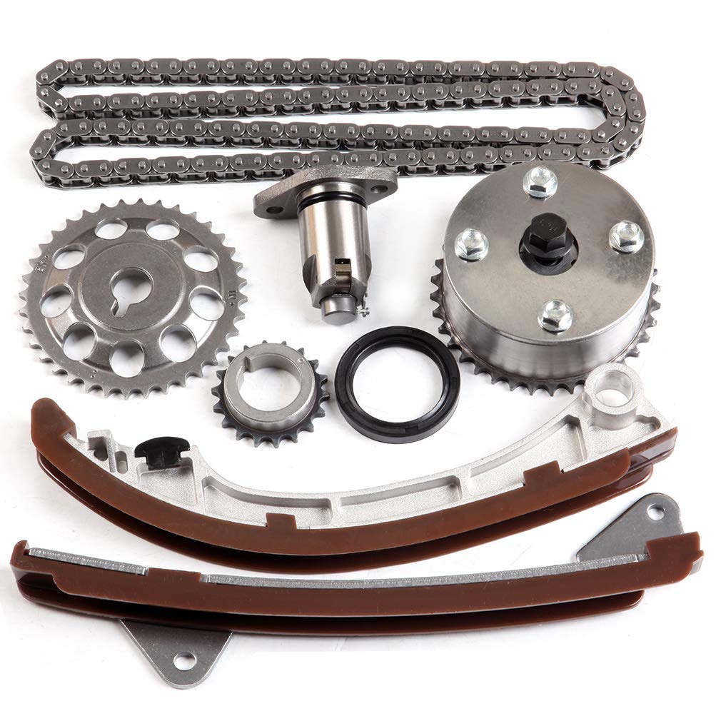 LINNCAS Engine Timing Chain Kit with Tensioner, Guides & Sprocket - Compatible with Toyota Corolla 2000-2008 (9-4200SA) | High-Performance Replacement for Smooth Engine Operation & Longevity