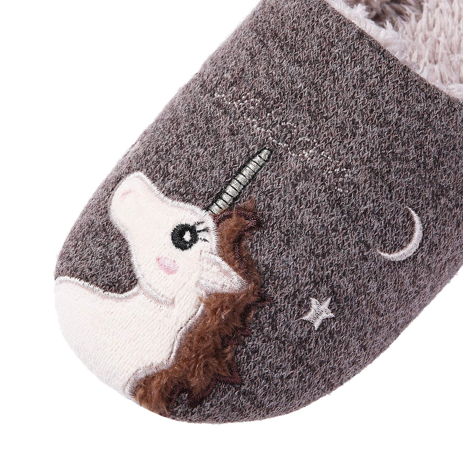 Fluffy Unicorn Slippers for Women - Soft Furry Lining, Warm Winter House Shoes for Indoor & Outdoor Use - Perfect for Cozy Nights, Lounge Wear and Gift Giving