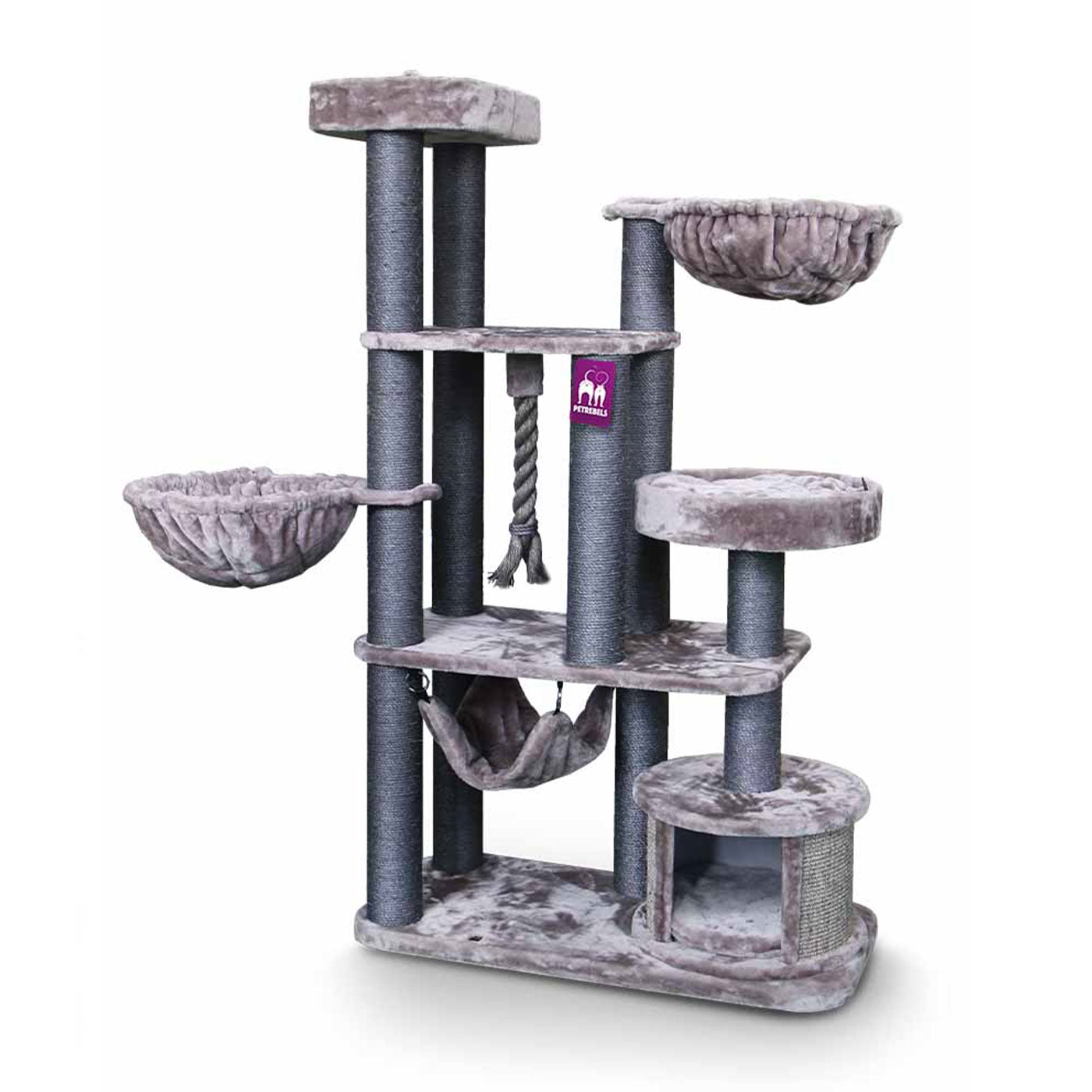 Lucky Rebels Vista 170cm Cat Tree - Large Multi-Level Cat Condo with Scratching Posts & Perches - Perfect for Indoor Cats Play, Climb & Rest