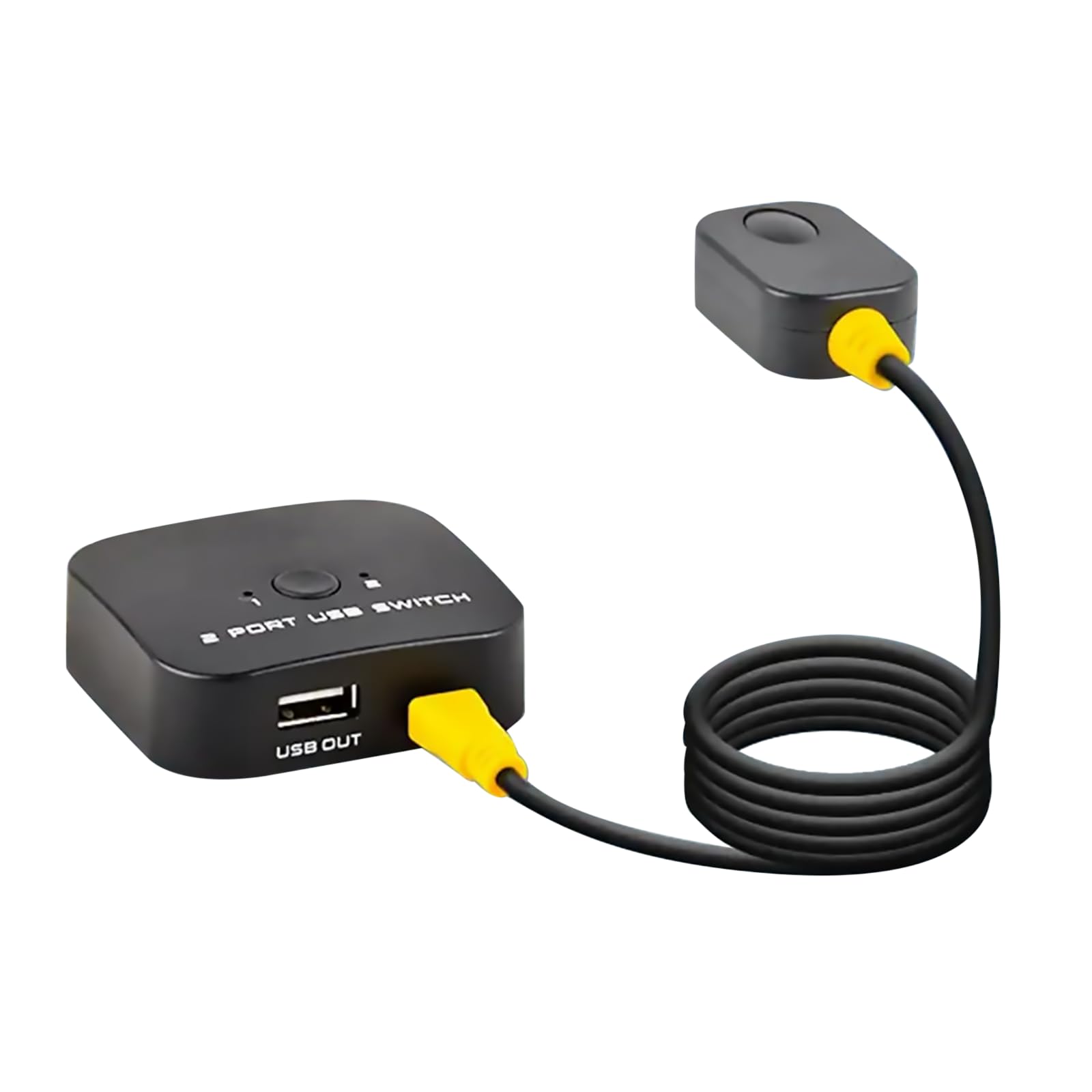TECKEEN 2x1 Dual Monitor Switch - USB 2.0 KVM Switch for Keyboard, Mouse & Printer Sharing - Desktop Controller for Dual Screen Setup | Perfect for Home Office, Gaming & Multi-Tasking Workspaces