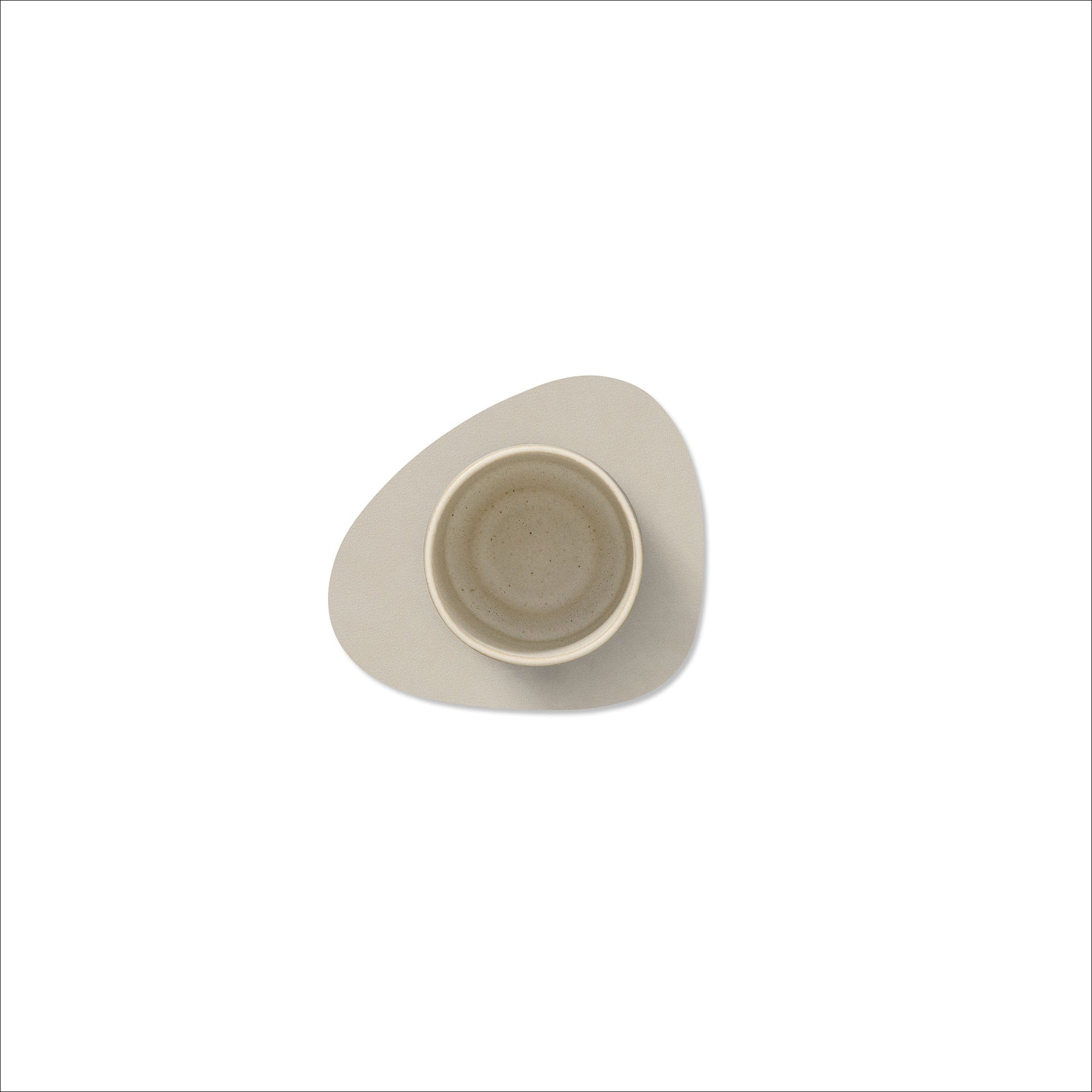 LIND DNA Nupo Curve Coaster Set - 6 Pack, Oyster White, Non-Slip Silicone Drink Coasters for Table Protection - Perfect for Coffee Tables, Dining Tables, and Home Decor