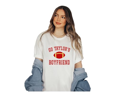 Go Taylor's Boyfriend Shirt | Travis Kelce Football Jersey | NFL Game Day Tee | Funny Sports Fan Gift | Perfect for Tailgates & Football Parties