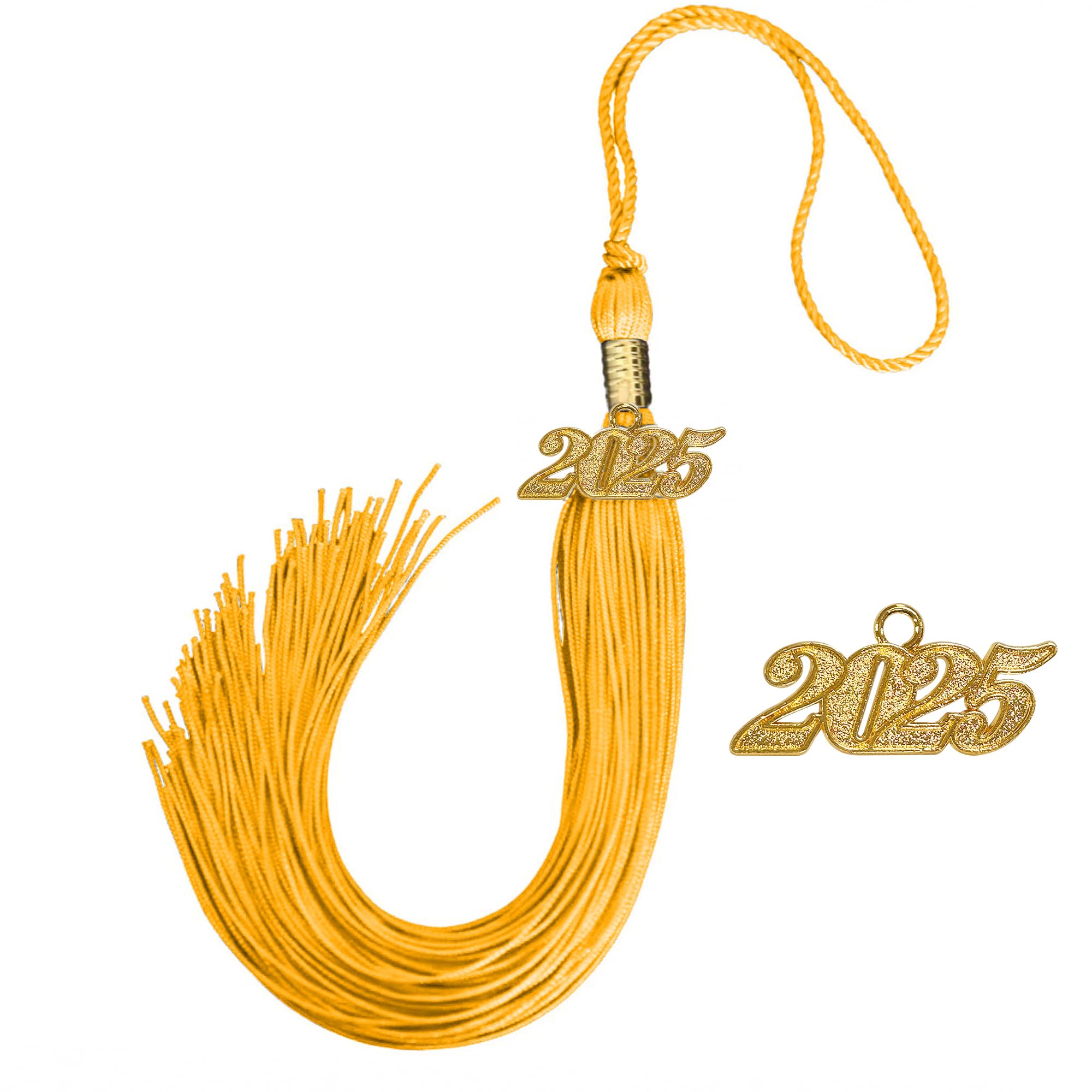 2025 Graduation Cap Tassel with Year Charm - Happy Secret Graduation Ceremony Accessories for High School & College Graduates - Perfect for Commencement, Photo Shoots & Keepsakes