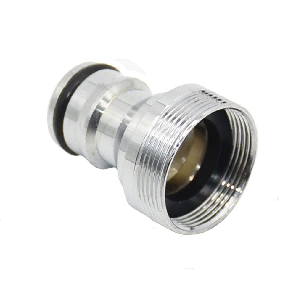 2-Piece Brass Hose Connector Adapter, Male Threaded Metal Water Hose Fitting for Kitchen, Bathroom, Bar & Sink Faucet - Perfect for Outdoor Gardening, RV Plumbing & Home Water Supply Systems