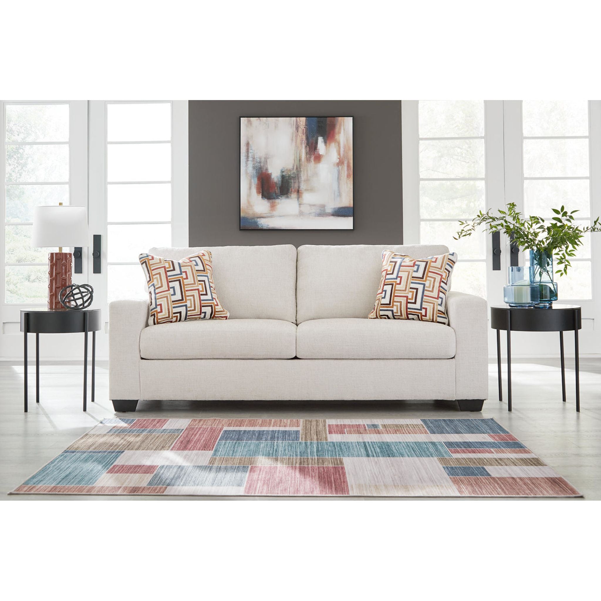 Aviemore Sofa - Modern Comfortable Couch for Living Room, Lounge & Home Theater - Premium Fabric Upholstered Sectional Sofa with Soft Cushions - Perfect for Family Gatherings, Movie Nights & Relaxing