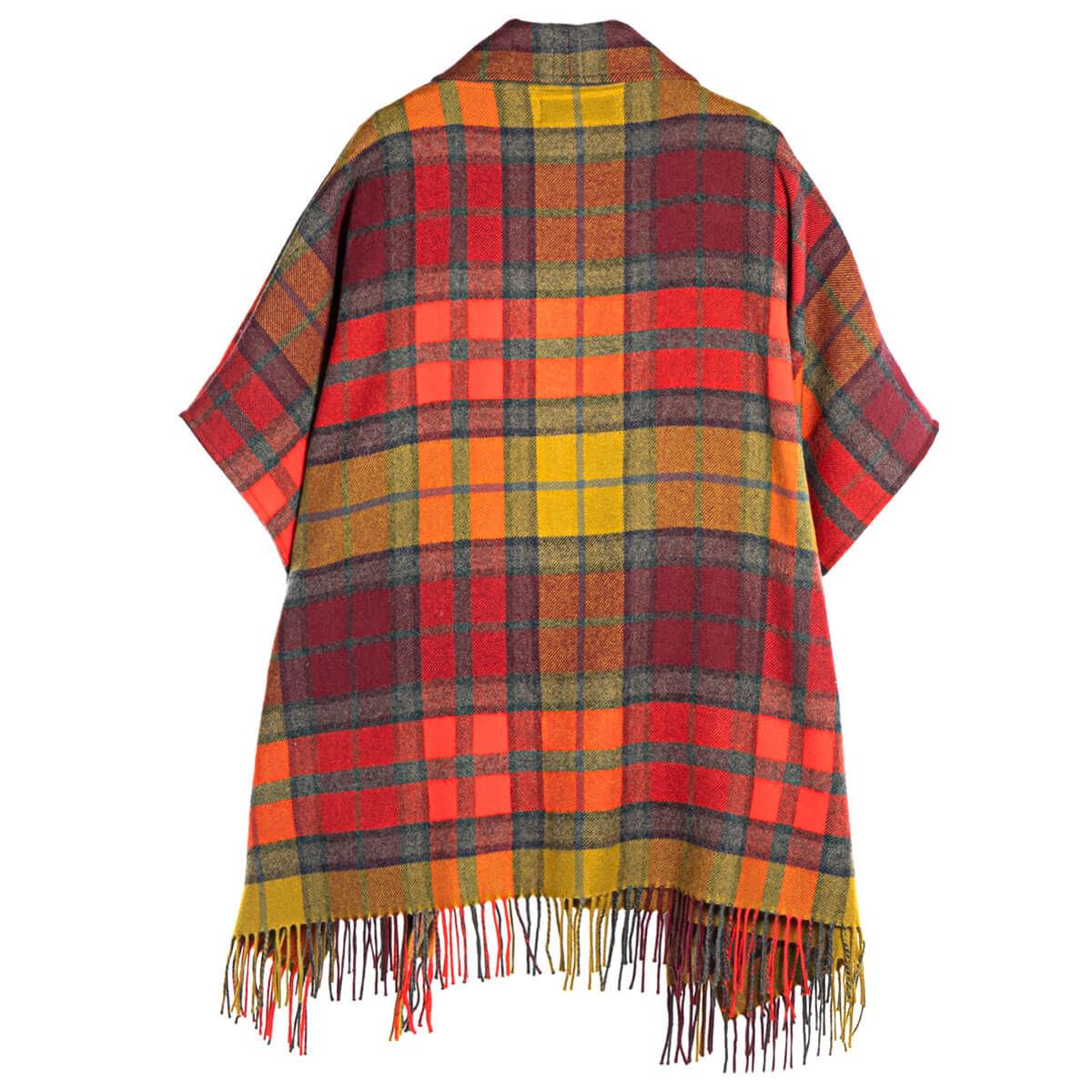 Robyn Buchanan Berry Tartan Lambswool Jacket for Women - Vintage Plaid Wool Coat - Winter Warm Outerwear for Casual Outings & Holiday Parties