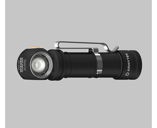 Armytek Wizard C2 Pro Max XHP70.2 LED Rechargeable Headlamp - 4000 Lumens with Magnetic USB Charging Cable - Perfect for Camping, Hiking, and Outdoor Adventures