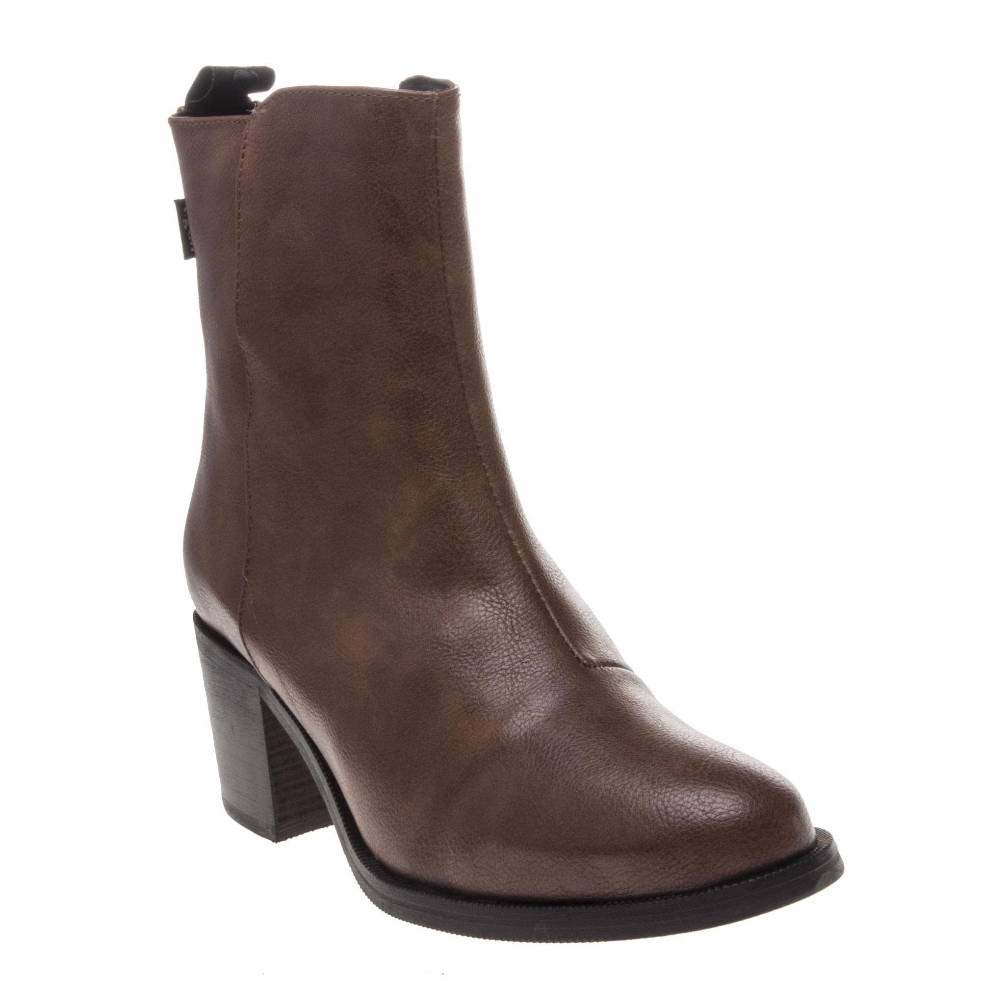 Vegan Women's Vegan Leather Gale Inside Zip Ankle Boots - Tan | Comfortable & Stylish Vegan Boots for Fall, Winter & Everyday Wear