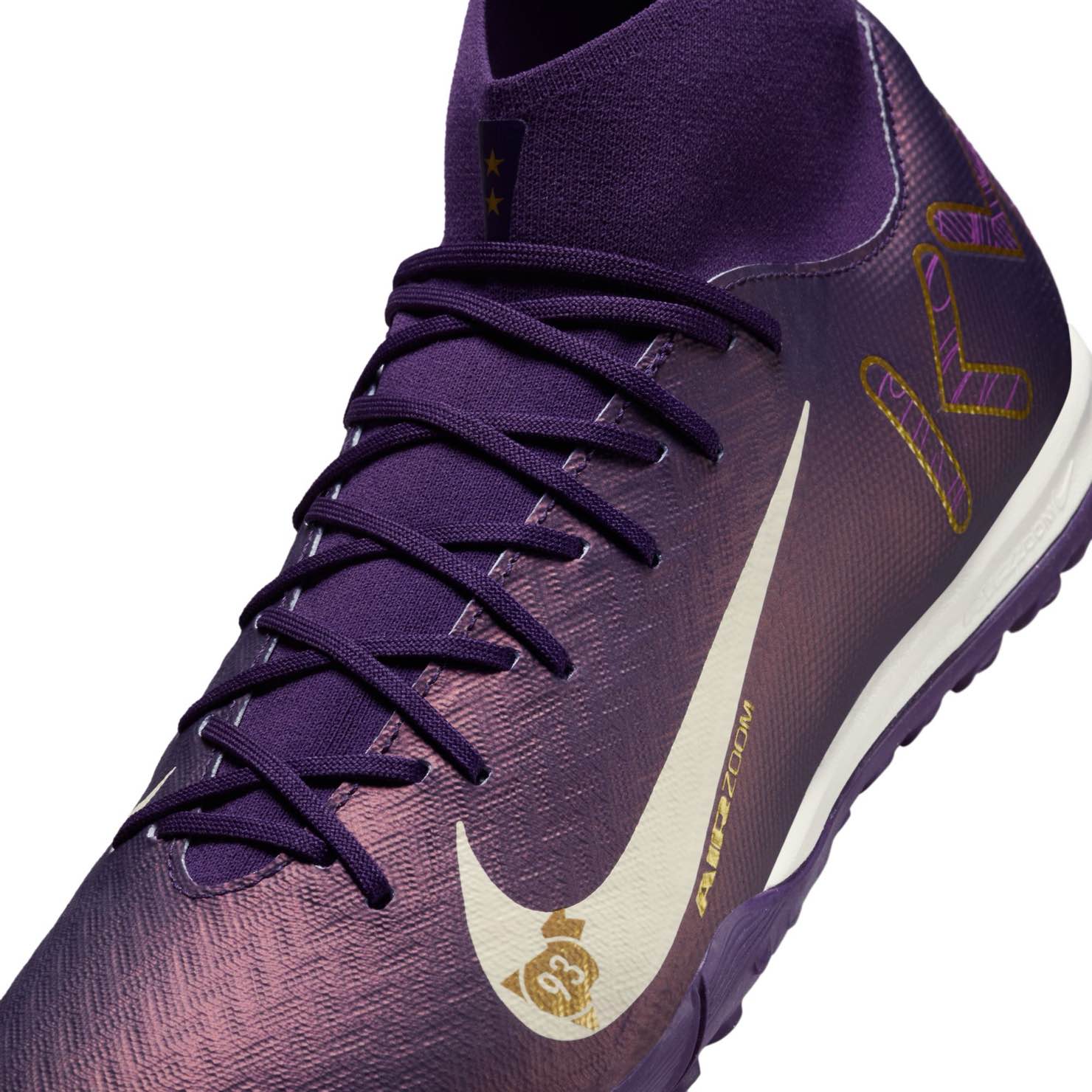 Nike Mercurial Superfly 10 Academy Kylian Mbappé TF Soccer Cleats - Men's Artificial Turf Football Shoes for Training & Matches