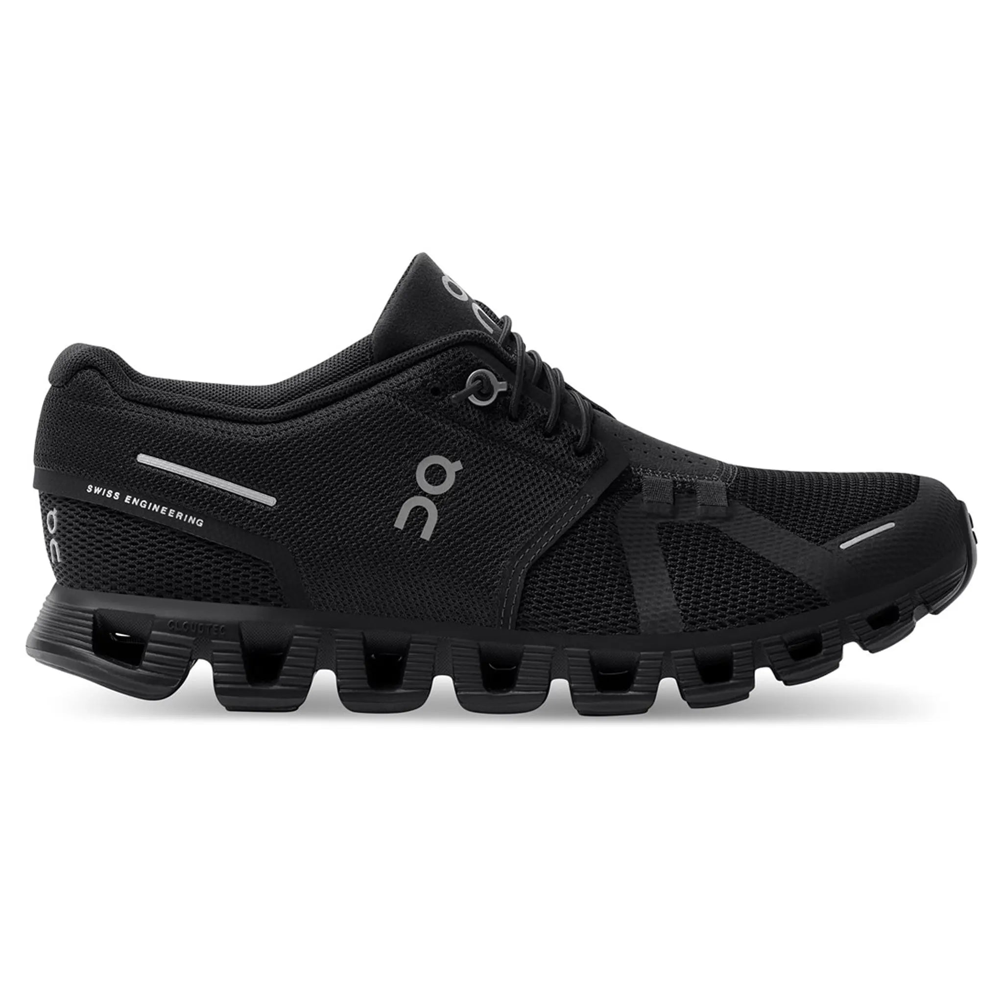 On Running Cloud 5 Women's All Black Running Shoes - Lightweight & Comfortable for Jogging, Gym Workouts and Daily Wear