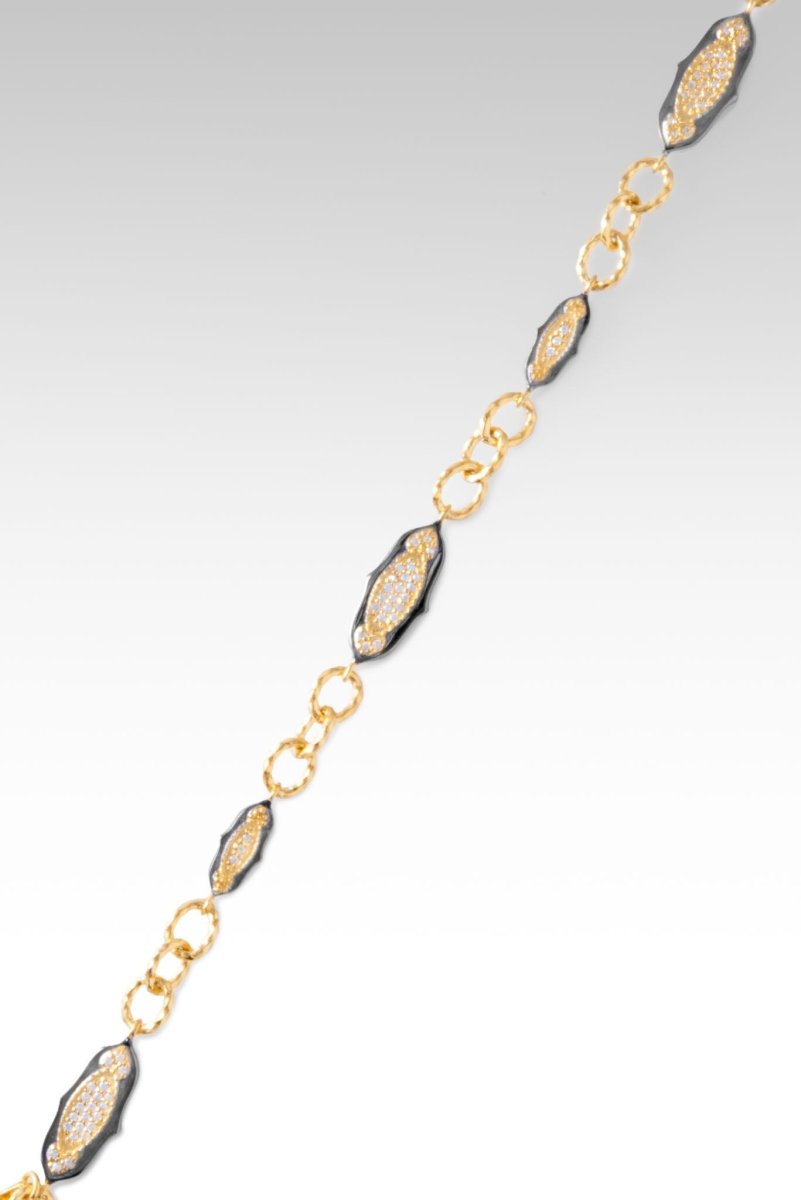 18K Gold Passionate Promises Bracelet with White Zircon - Elegant Jewelry Gift for Women, Anniversary, Valentine's Day & Special Occasions