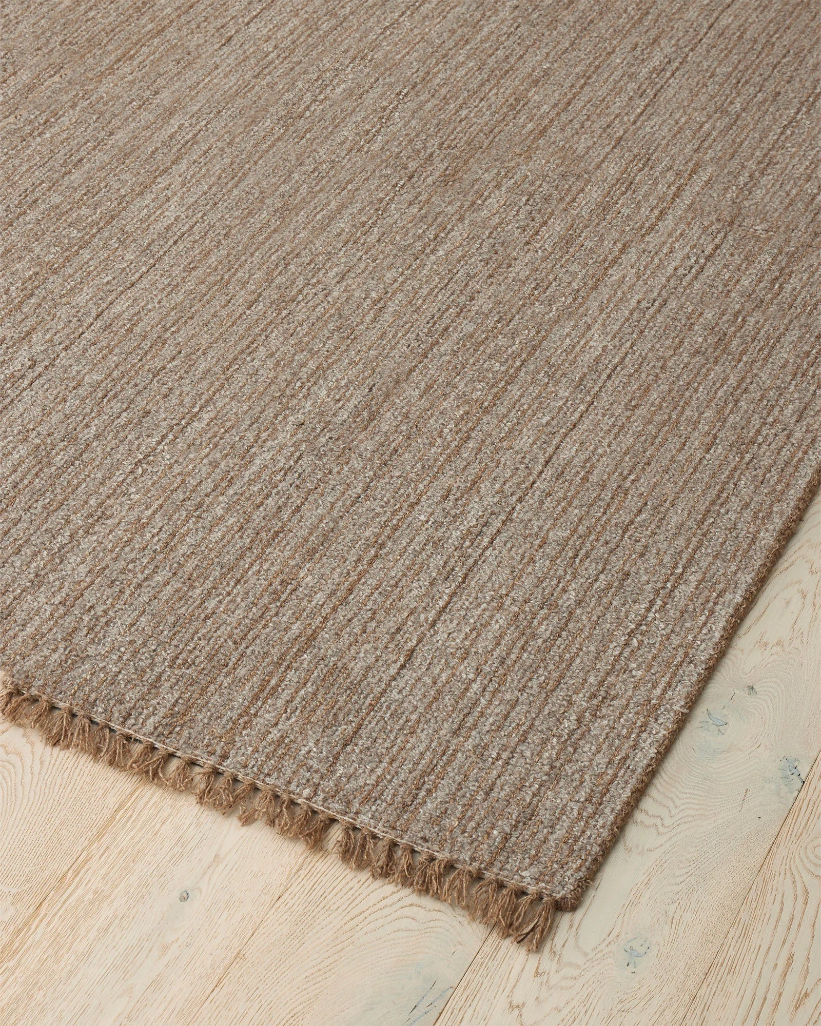 Handmade Puglia Rug in Soft Taupe - Boho Chic Area Rug for Living Room, Bedroom & Nursery