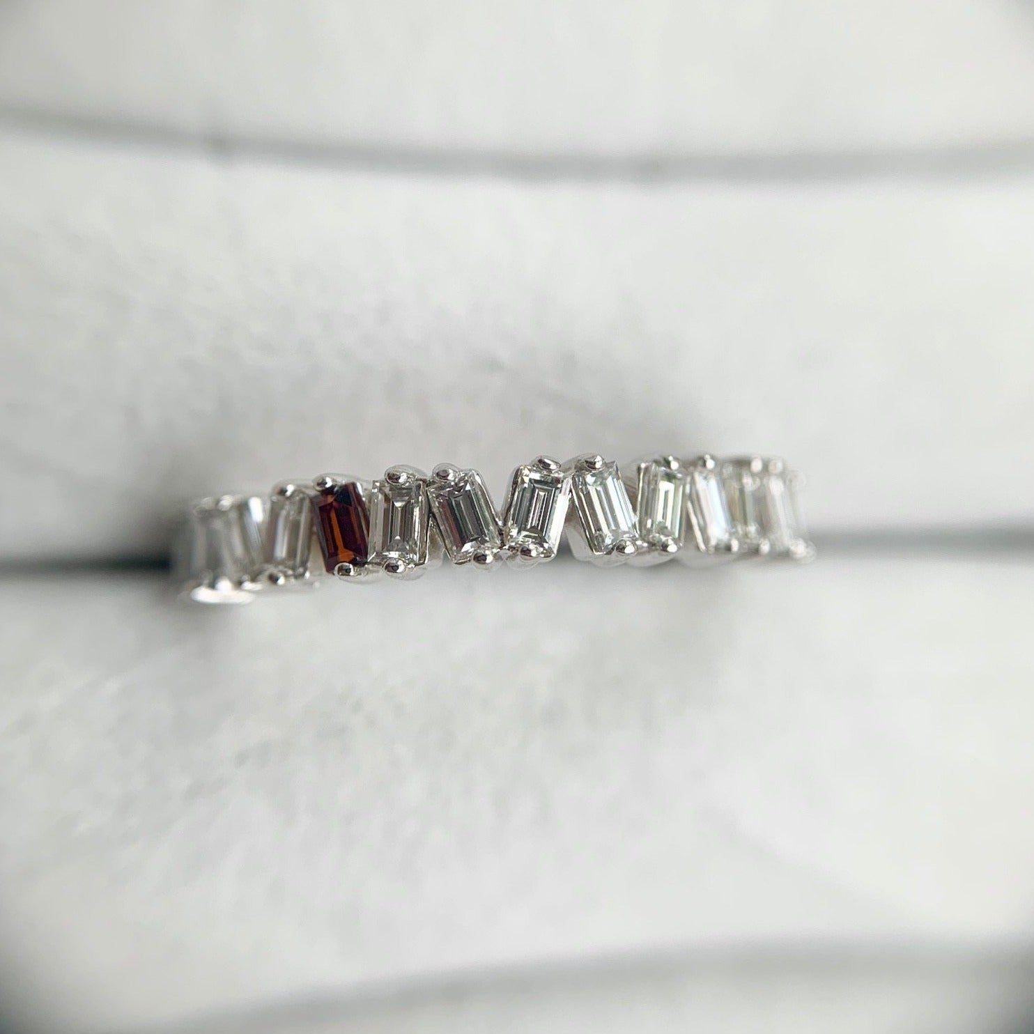 Jamie Baguette Stacking Ring - Elegant Gold or Silver Layering Ring for Women | Perfect for Everyday Wear, Stacking & Gift Giving