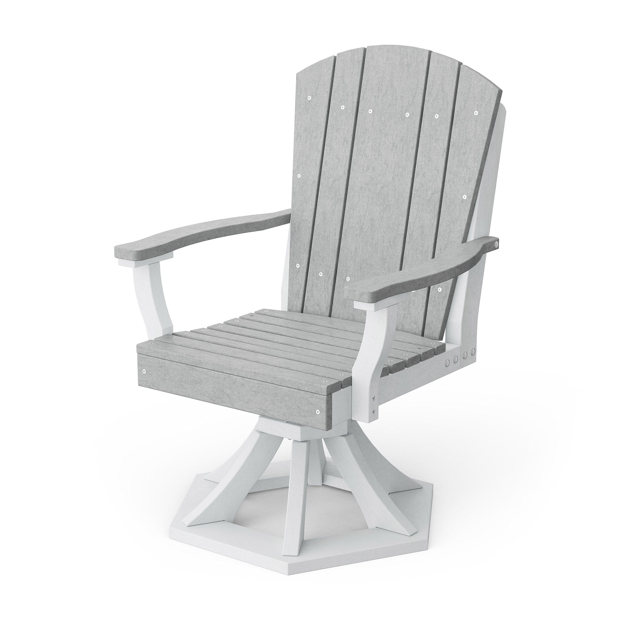 Heritage Swivel Dining Arm Chair - Solid Wood Upholstered Side Chair for Kitchen, Dining Room & Office - Comfortable & Stylish Seating Solution
