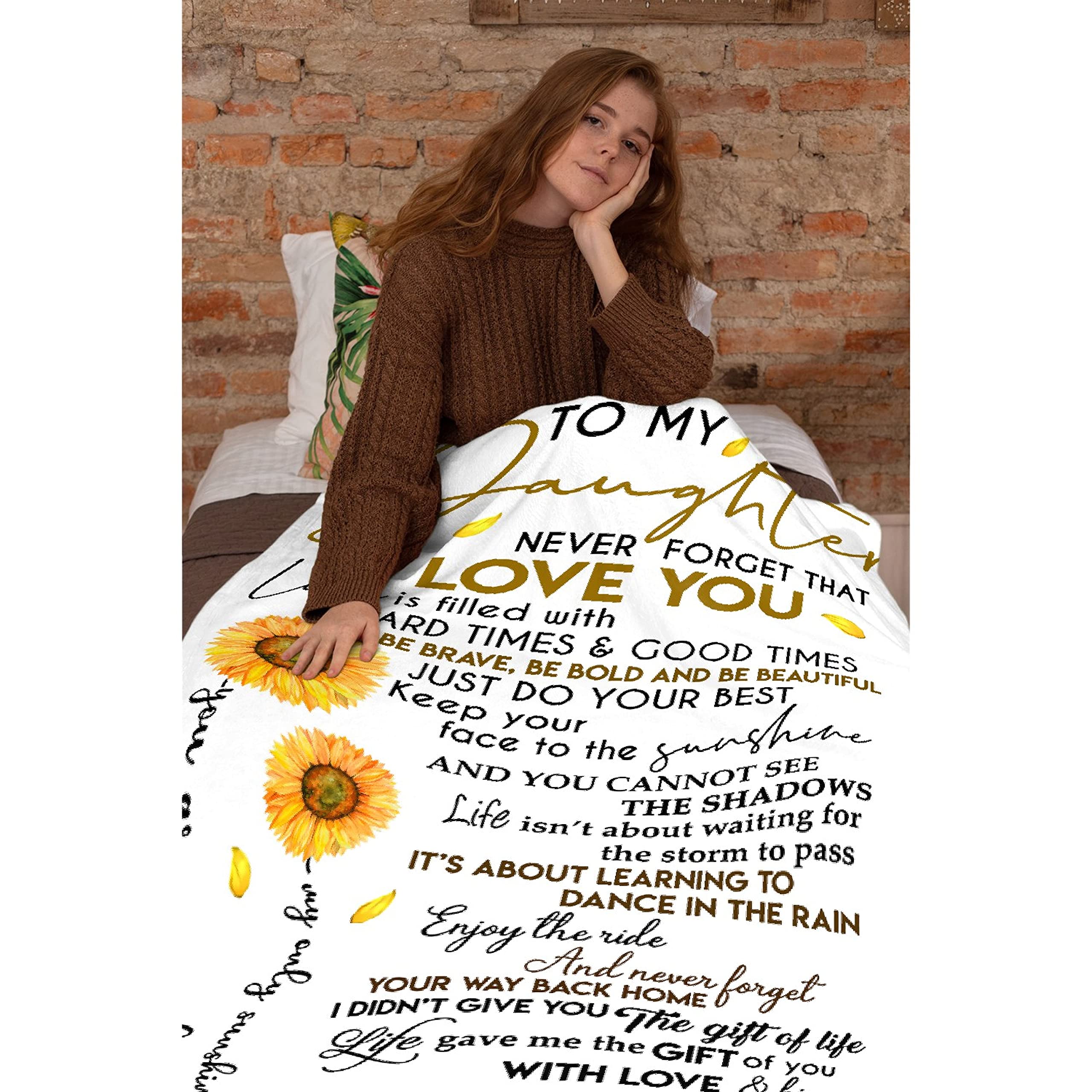 Sunflower to My Daughter Blanket - 60