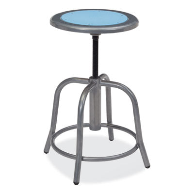 NPS 6800 Series Heavy Duty Height Adjustable Metal Swivel Stool - 300 lb Weight Capacity - Perfect for Office, Workshop, Kitchen & Industrial Use