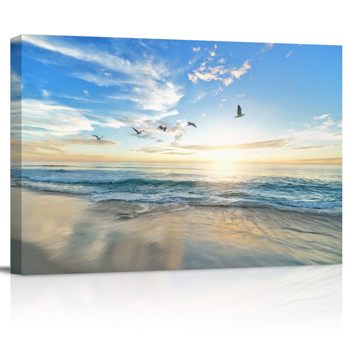 Sunset Beach Canvas Wall Art - 12