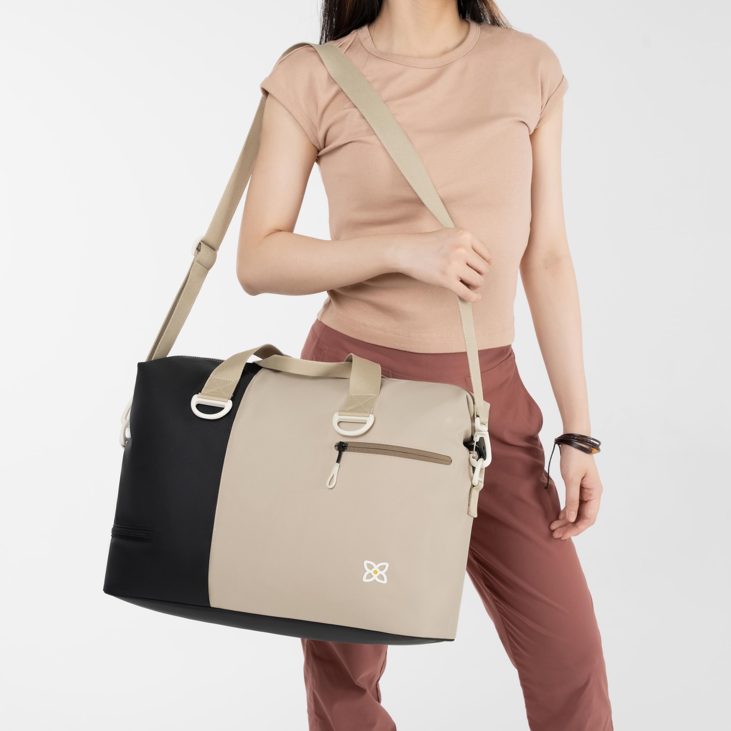 Sherpani Sola Travel Duffle Bag for Women - Carry-On Weekender with Luggage Pass-Through for Air Travel & Gym