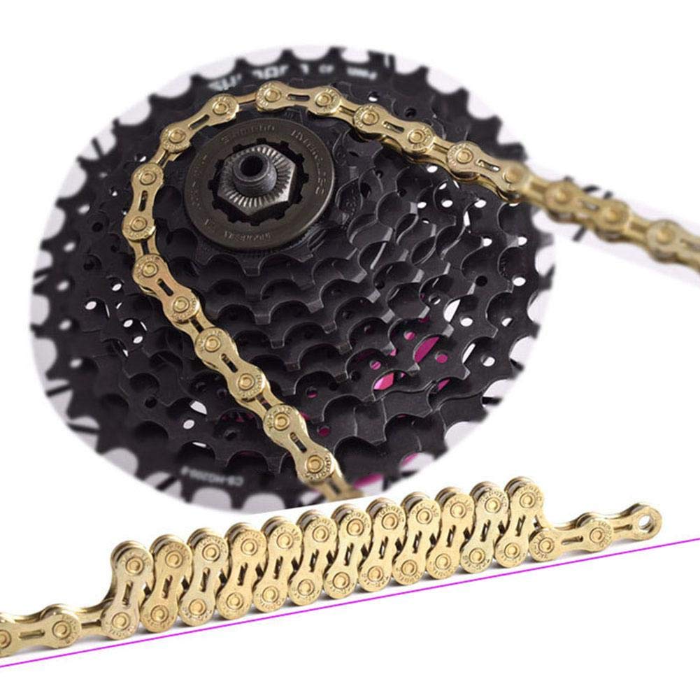 Premium Demeras Alloy Bicycle Chain - 116 Links 9-Speed Replacement Bike Chain for Mountain Bikes | Durable & Smooth Shifting | Perfect for Trail Riding, Commuting & Road Cycling