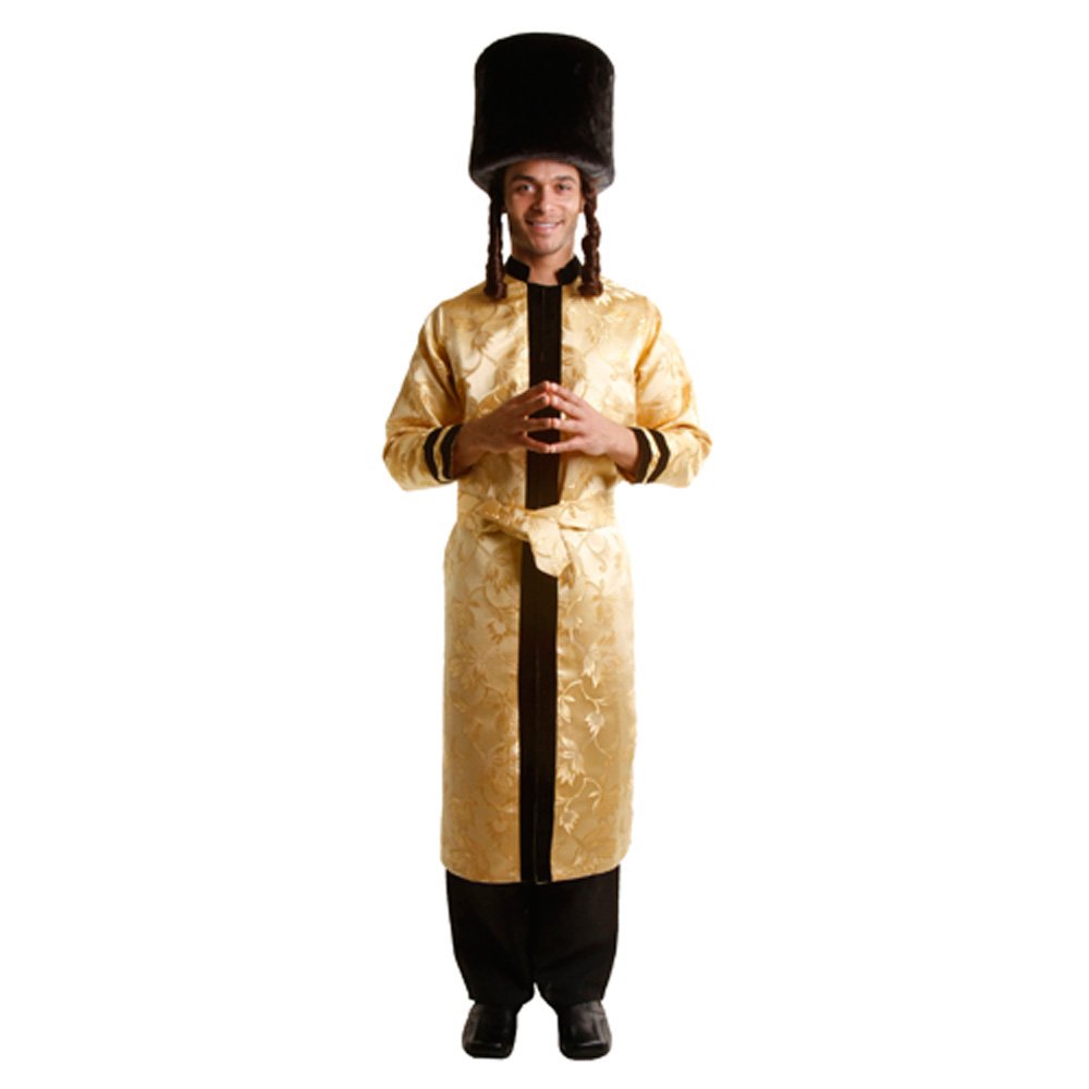 Authentic Jewish Grand Rabbi Robe for Adults - Traditional Costume for Purim, Hanukkah & Religious Ceremonies - Premium Quality Dress Up America Costume
