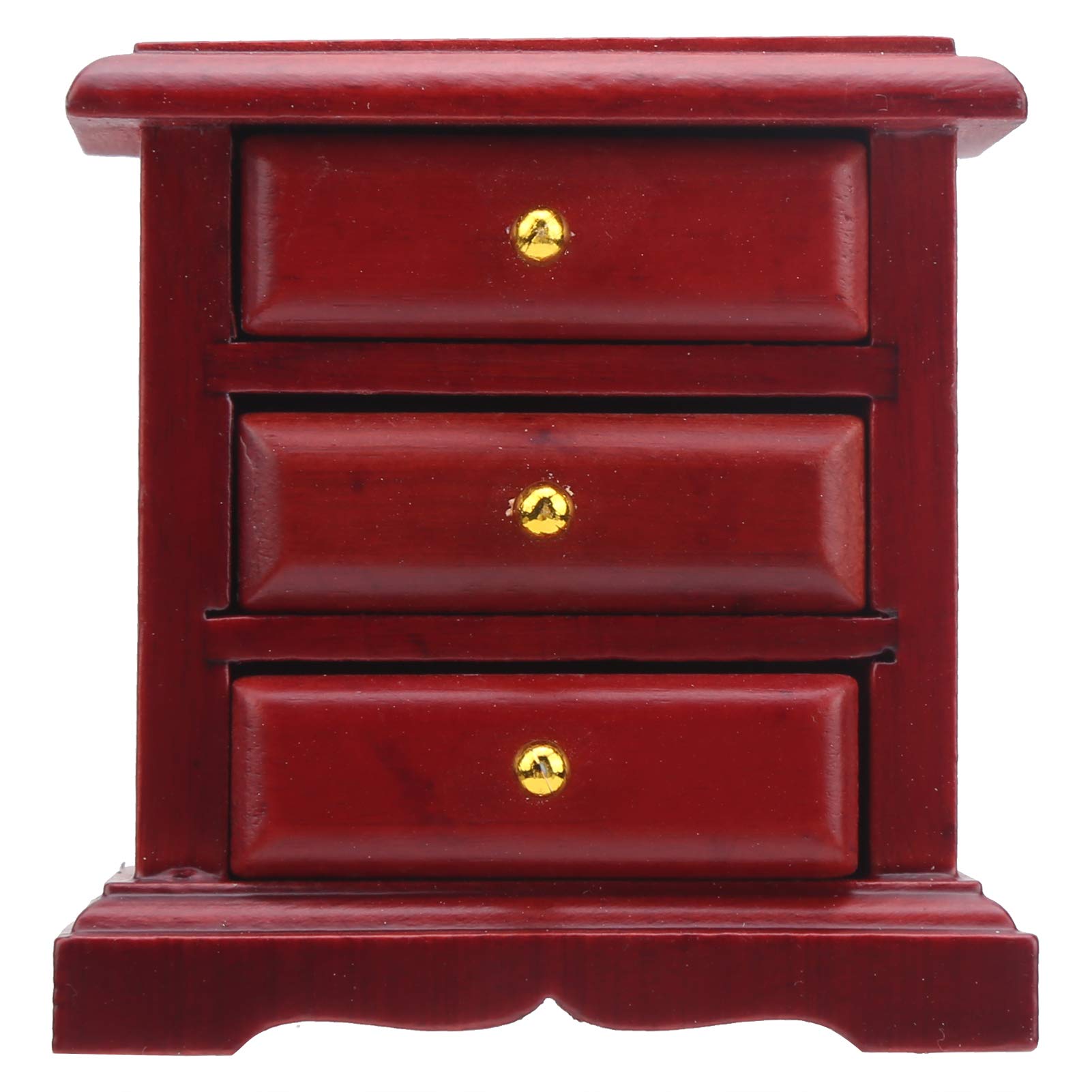 FOFY Dollhouse Night Stand - Miniature Doll House Furniture, Solid Wood Bedside Table for Dolls - Perfect for Dollhouse Decor, Kids Playroom & Collectors Display