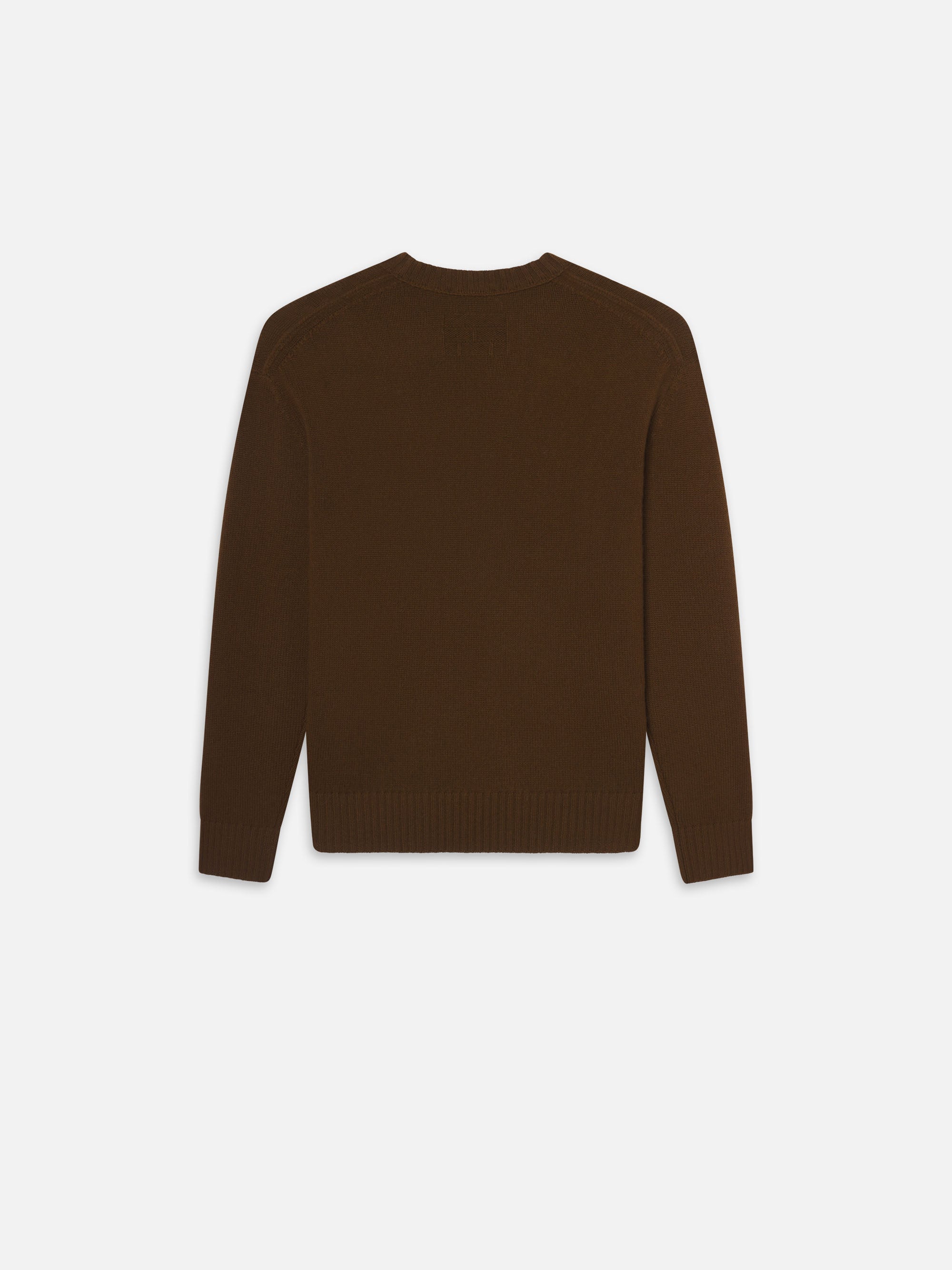 Luxury Cashmere Crewneck Sweater for Women - Soft & Warm Dark Camel Color - Perfect for Winter, Office & Casual Wear