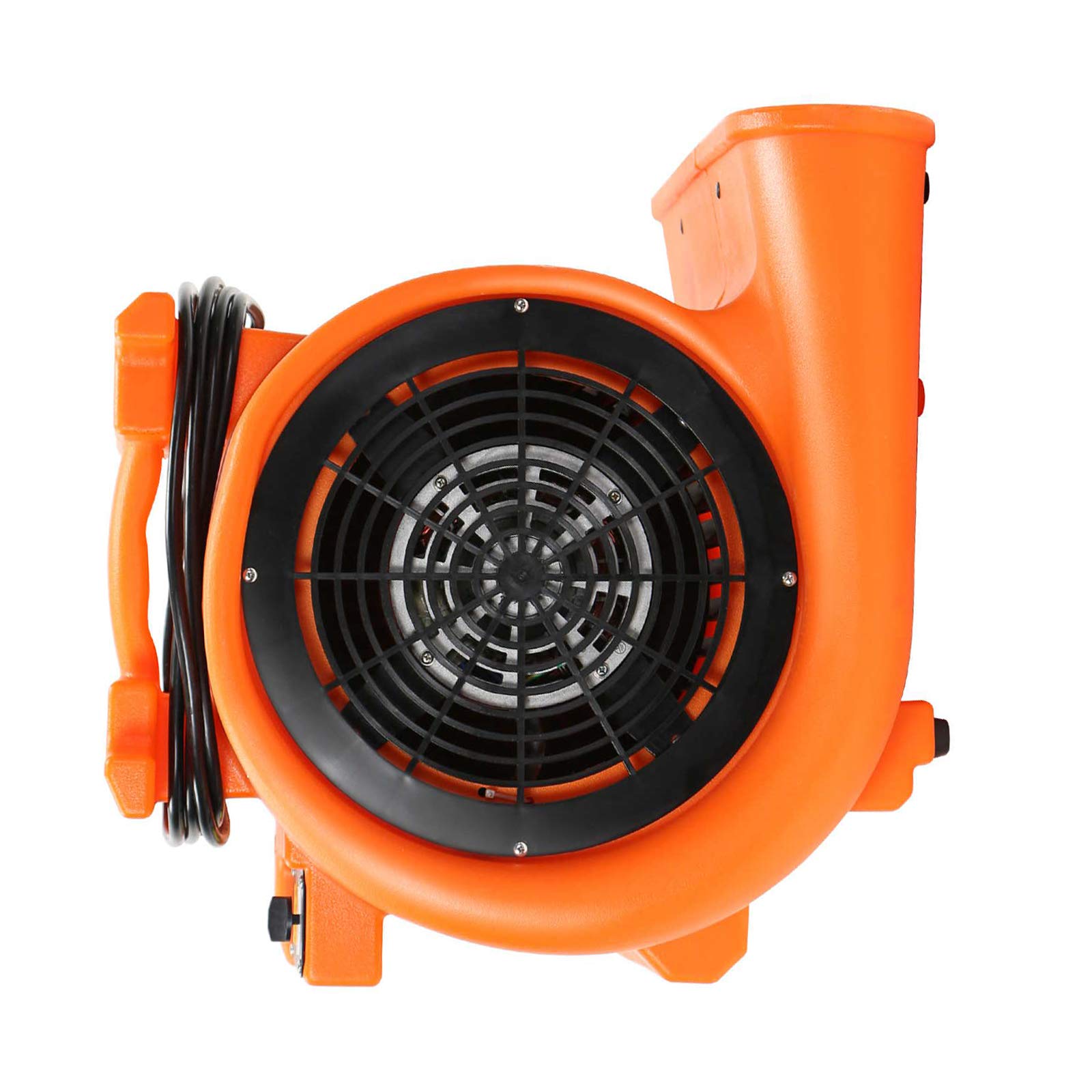 Dryser 12pk 1HP Industrial Air Mover - 3-Speed Stackable Carpet Dryer & Floor Blower Fan (Orange) - Perfect for Water Damage Restoration, Flood Cleanup, and Quick Drying of Carpets, Floors & Construction Sites