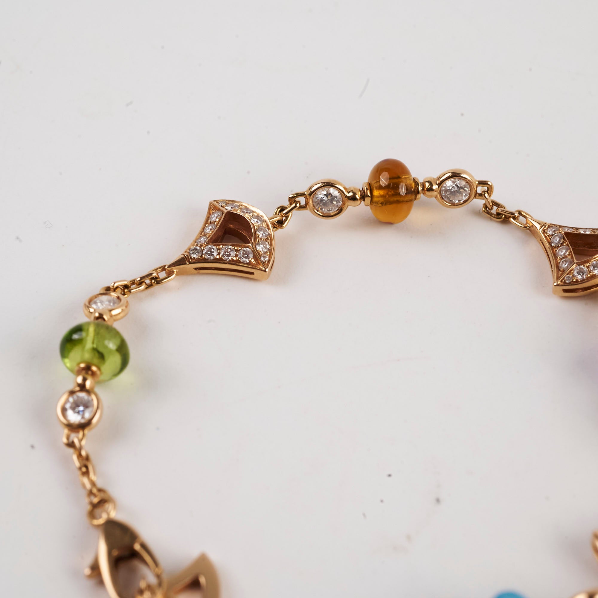 Bulgari Divas' Dream Bracelet with Multicolored Gemstones - Elegant Jewelry for Women, Perfect for Parties, Weddings & Special Occasions