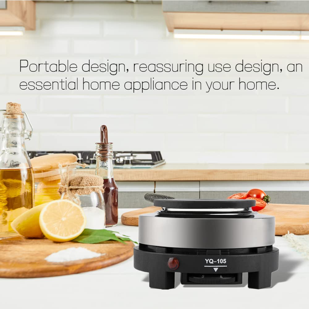 Portable 500W Mini Electric Stove - Compact Hot Plate for Cooking, Heating & Travel | Perfect for Dorms, Camping & Small Apartments