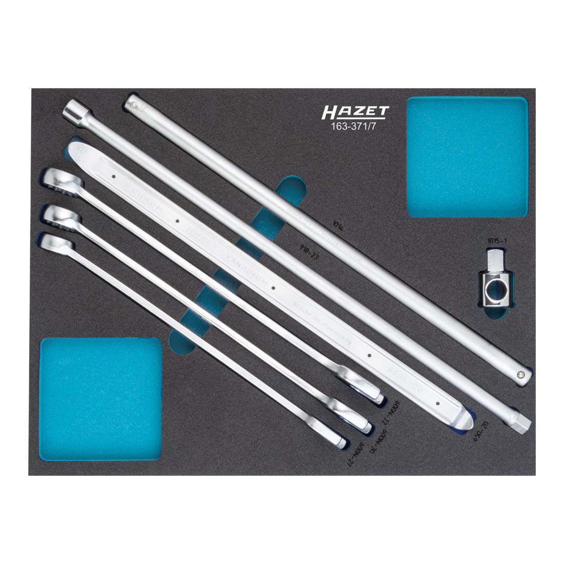 Hazet 163-371/7 Professional 7-Piece Tool Set for Automotive Repair & DIY Projects - High-Quality German Engineered Hand Tools for Mechanics & Home Use