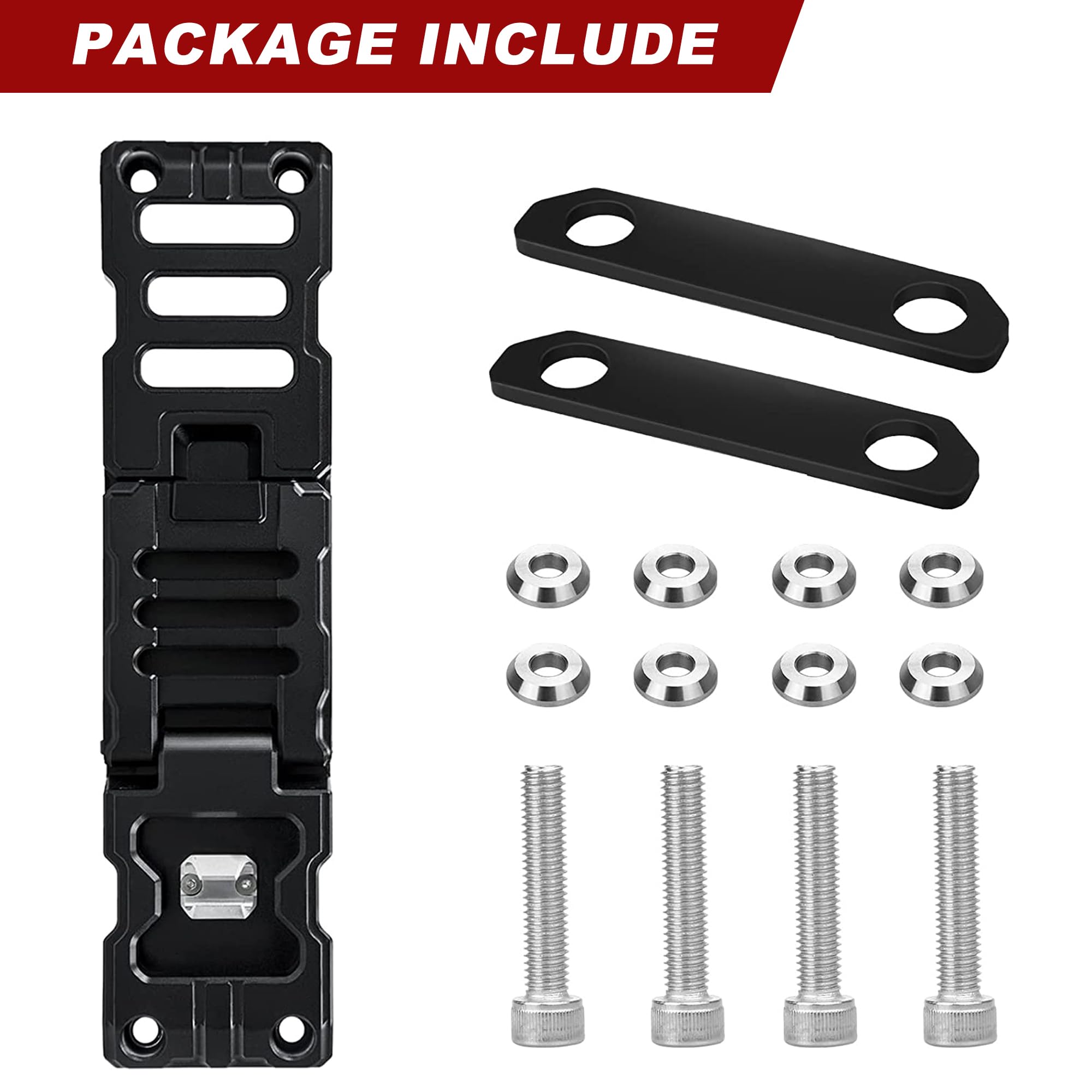 Jeep Wrangler JK JKU JL JLU Gladiator JT 2007-2023 Aluminum Alloy Folding Door Hinge Step with Bottle Opener - 1 Pack - Perfect for Roof Access & Outdoor Adventures