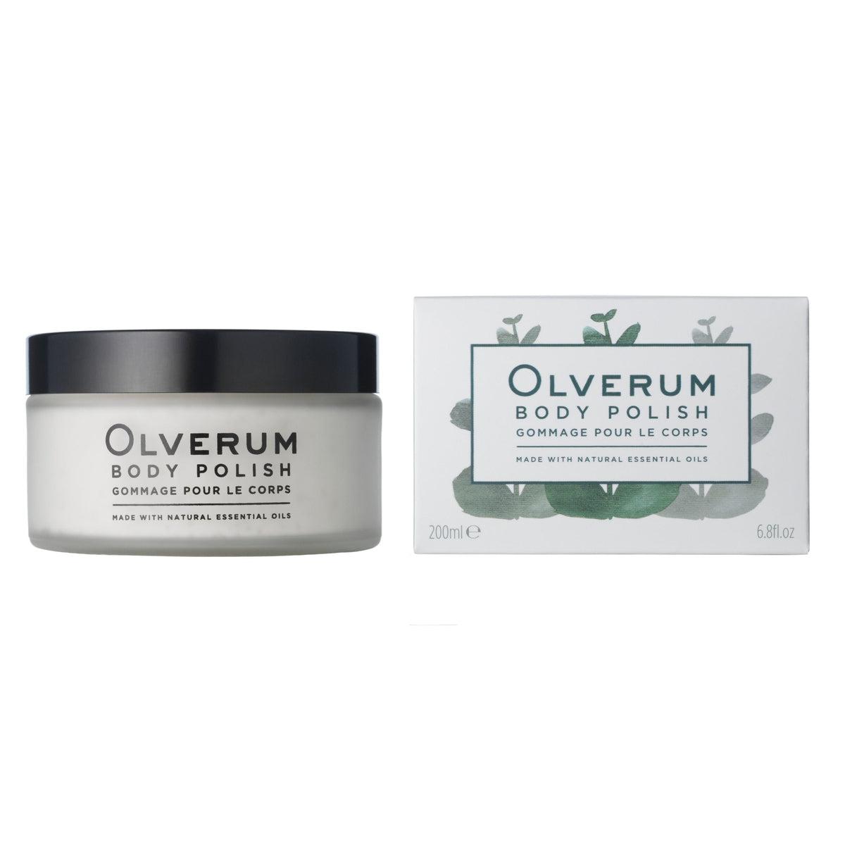 Olverum Exfoliating Body Scrub - Natural & Organic Body Polish for Smooth, Glowing Skin | Perfect for Spa Day, Post-Workout Refresh & Dry Skin Care