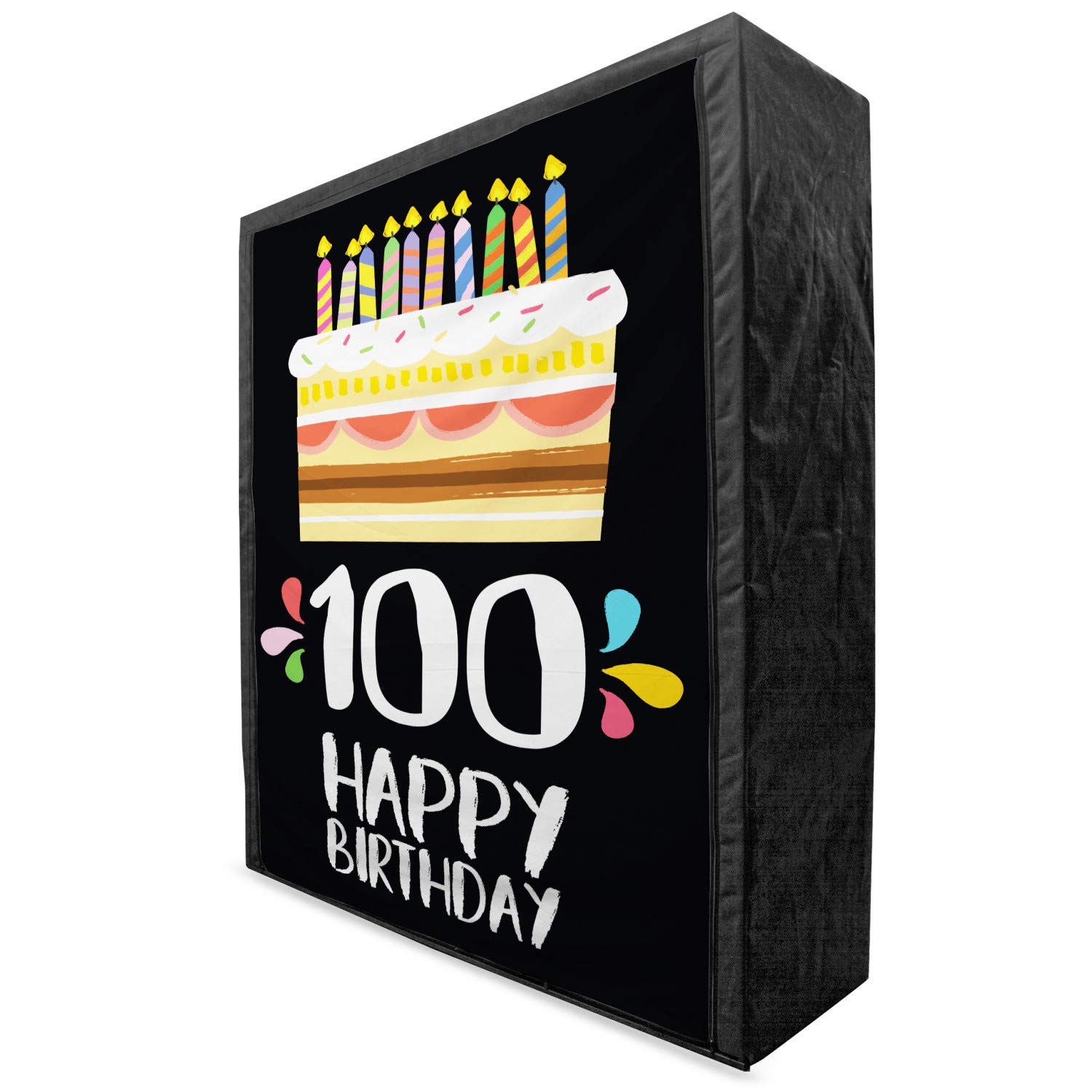 Ambesonne 100th Birthday Portable Fabric Wardrobe - 59
