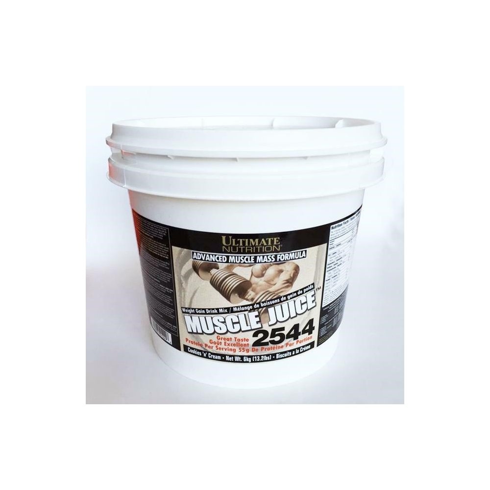 Ultimate Nutrition Muscle Juice 2544 - High Protein Weight Gainer Powder, Cookies & Cream Flavor (10.6 lbs) for Muscle Growth & Recovery - Perfect for Post-Workout Shakes, Meal Replacement & Bodybuilding