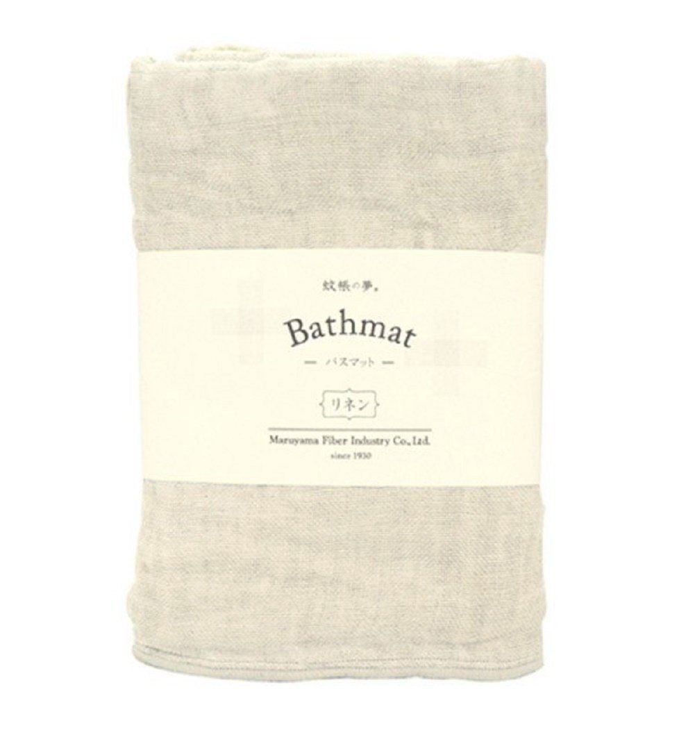 100% Natural Linen Bath Mat - Soft Absorbent Eco-Friendly Bathroom Rug for Spa, Luxury Home Decor & Modern Bathroom Essentials