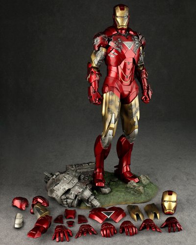 Hot Toys Iron Man 2 Mark VI Sideshow Exclusive 1/6 Scale Collectible Figure MMS 132 - Perfect for Marvel Fans, Display & Action Figure Collectors