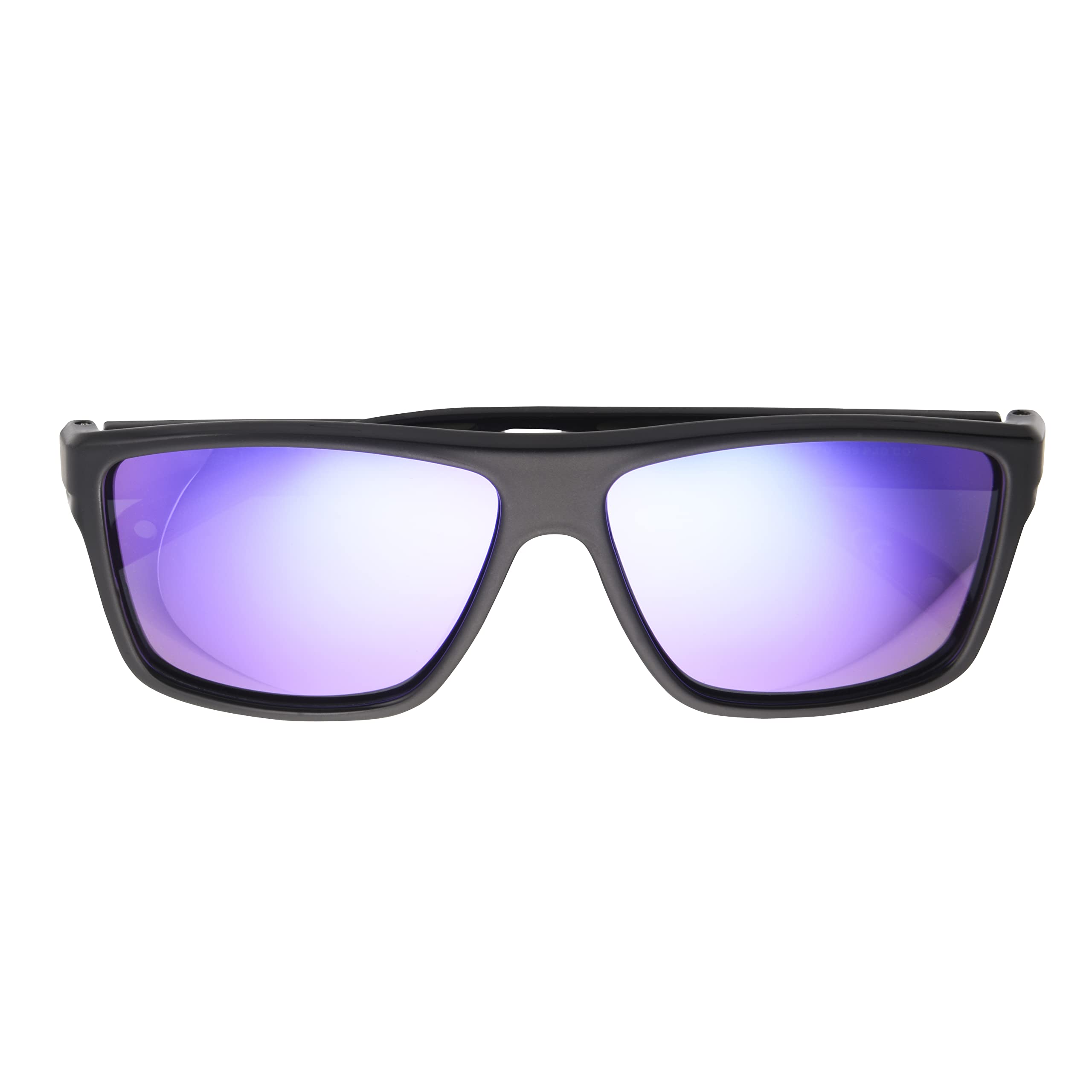 Panama Jack Men's Polarized Floating Sunglasses - Purple Mirror Rectangle Lens, Black Frame (60mm) for Fishing, Boating & Outdoor Activities