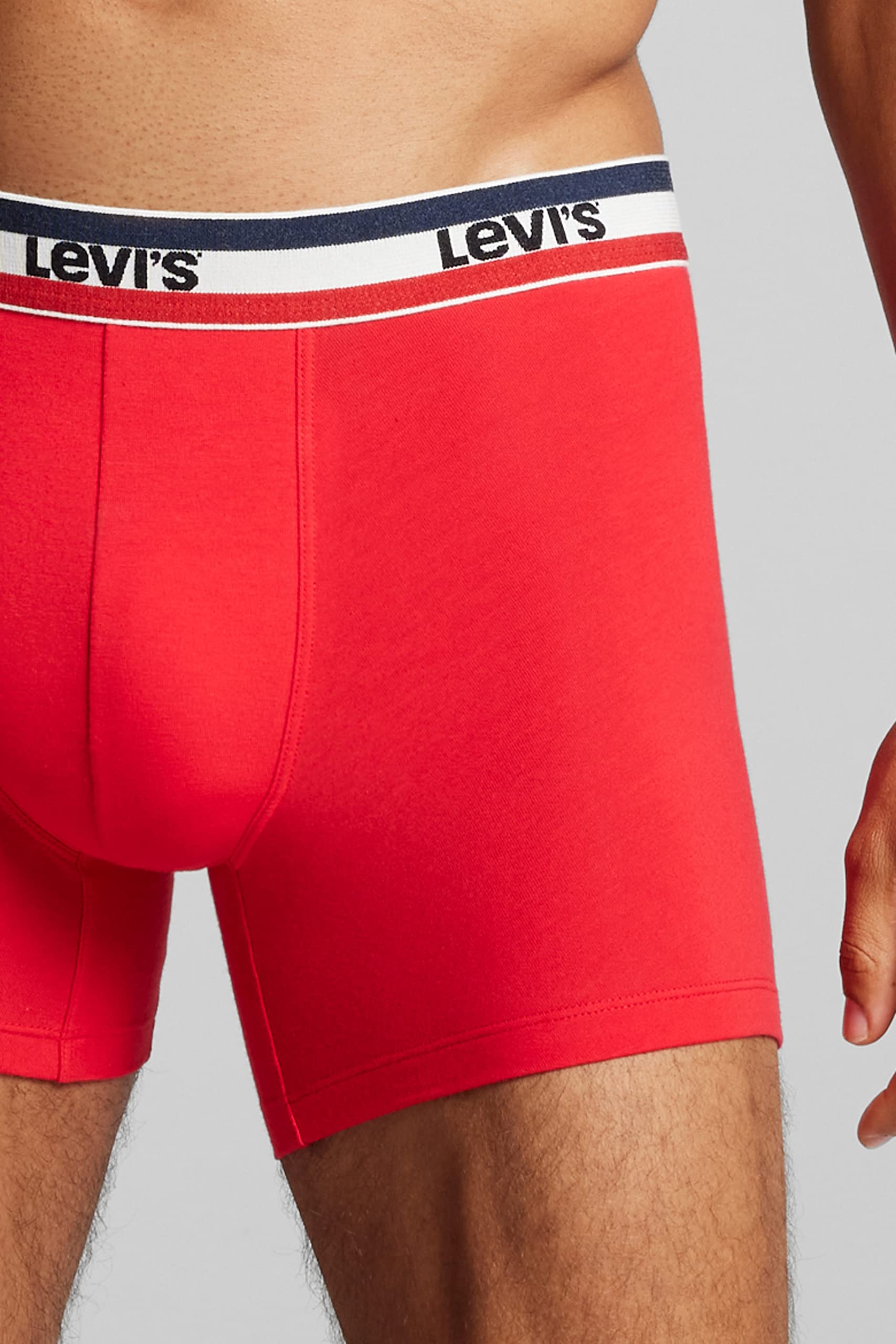 LEVI'S Men's Cotton Boxer Briefs 2-Pack - Soft, Breathable Underwear for Everyday Comfort & Active Lifestyle