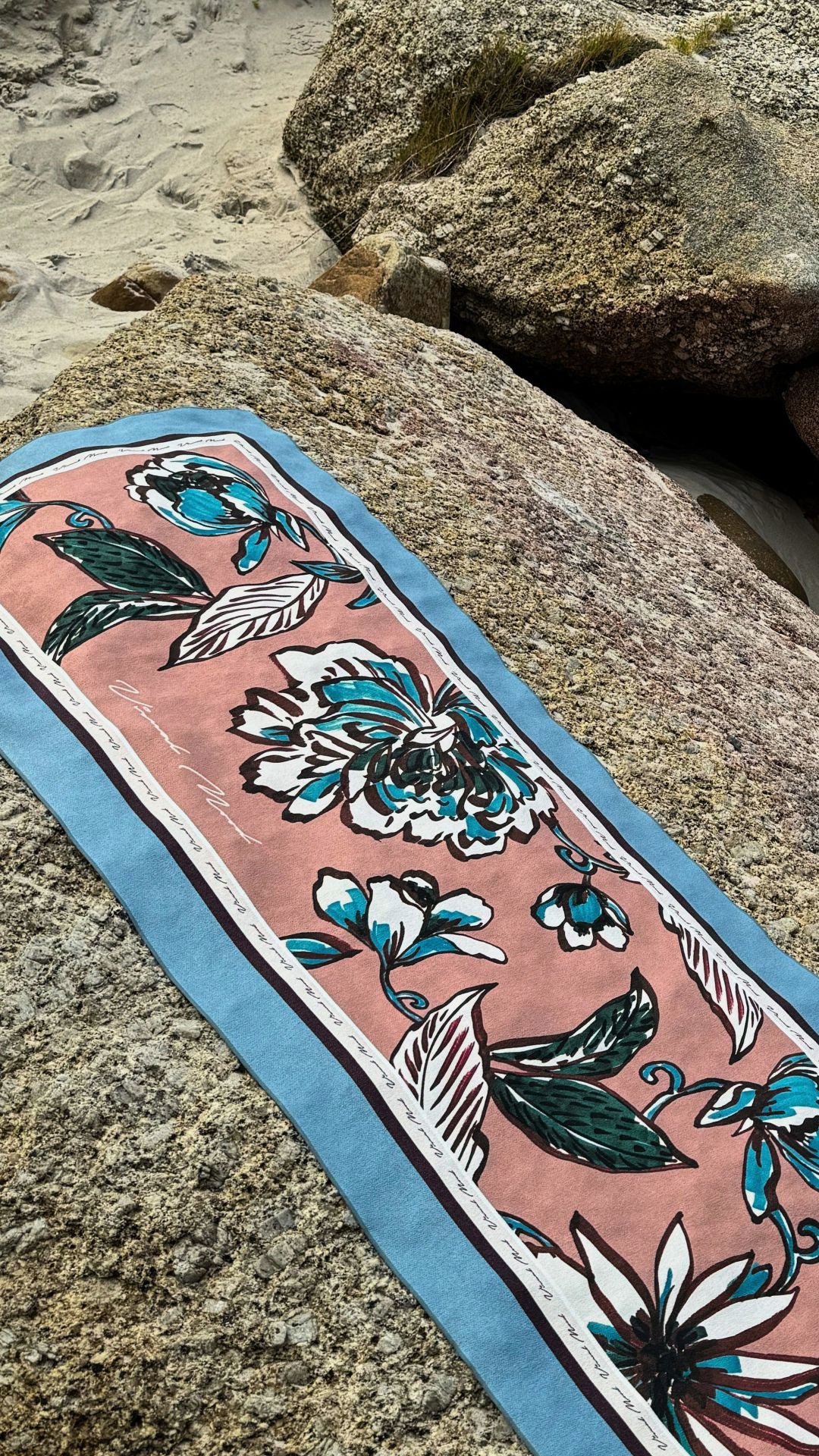KARINA Floral Printed Beach Towel - Soft, Absorbent & Quick-Dry - Perfect for Pool, Beach, Vacation & Yoga - 70