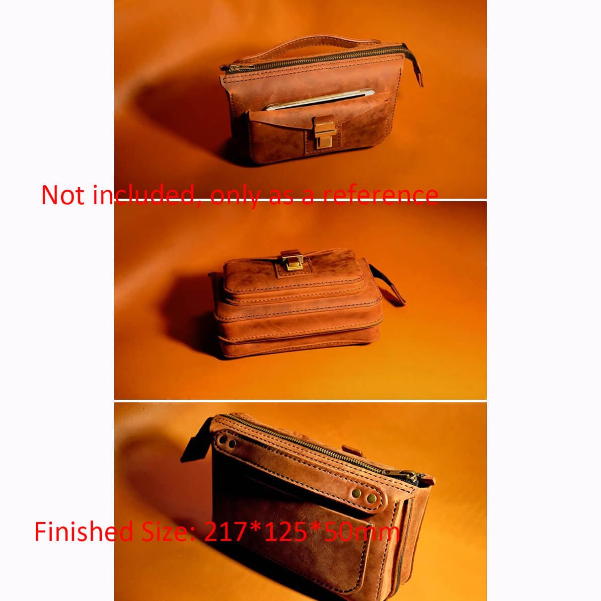 BABYLON™ Men's Business Clutch Wallet - Stylish AAB 690 Pattern Leather Card Holder for Office, Travel & Everyday Use