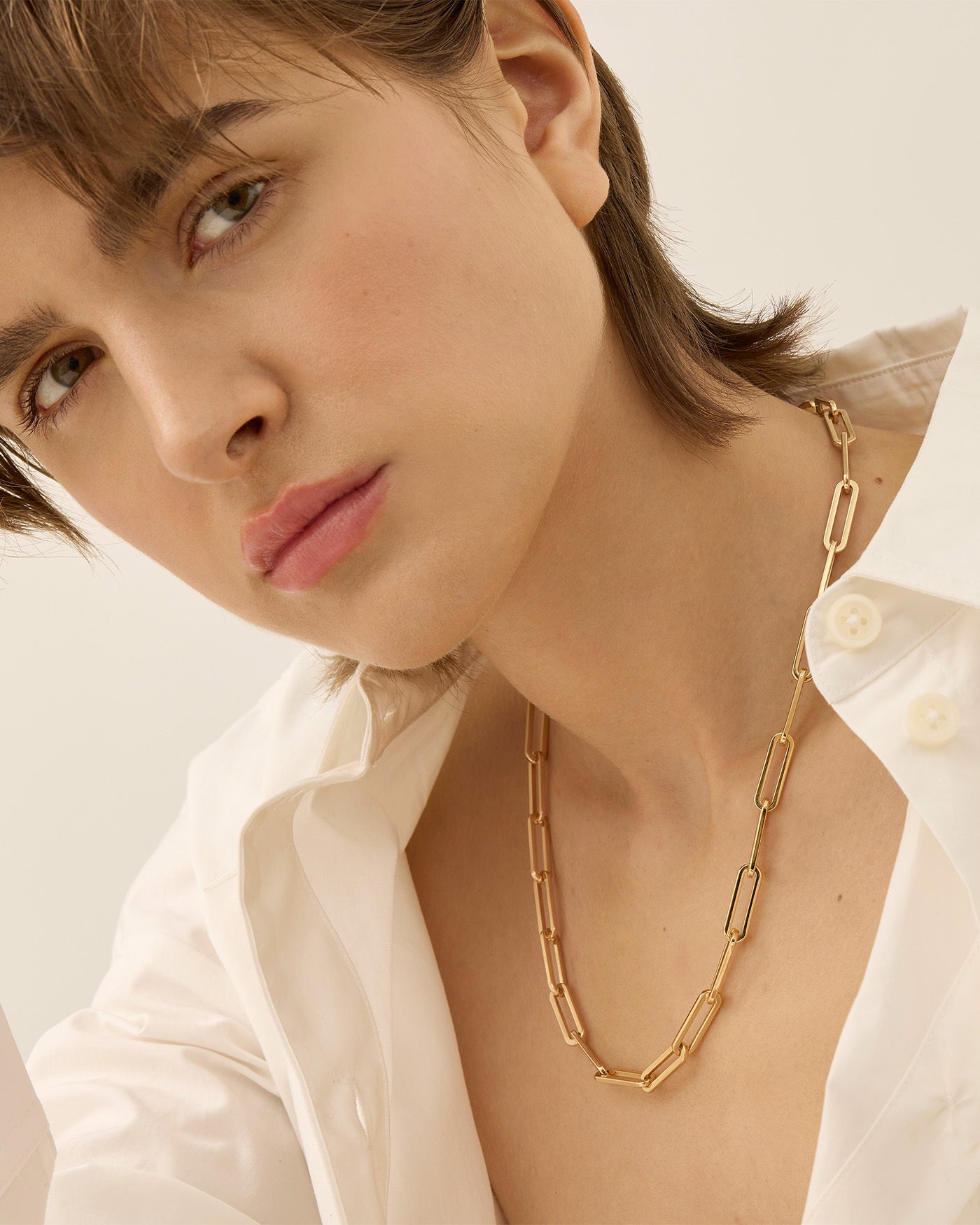 Andi Slim Chain Gold Necklace - 14K Gold Plated Dainty Chain for Women - Perfect for Layering, Gifts & Everyday Wear