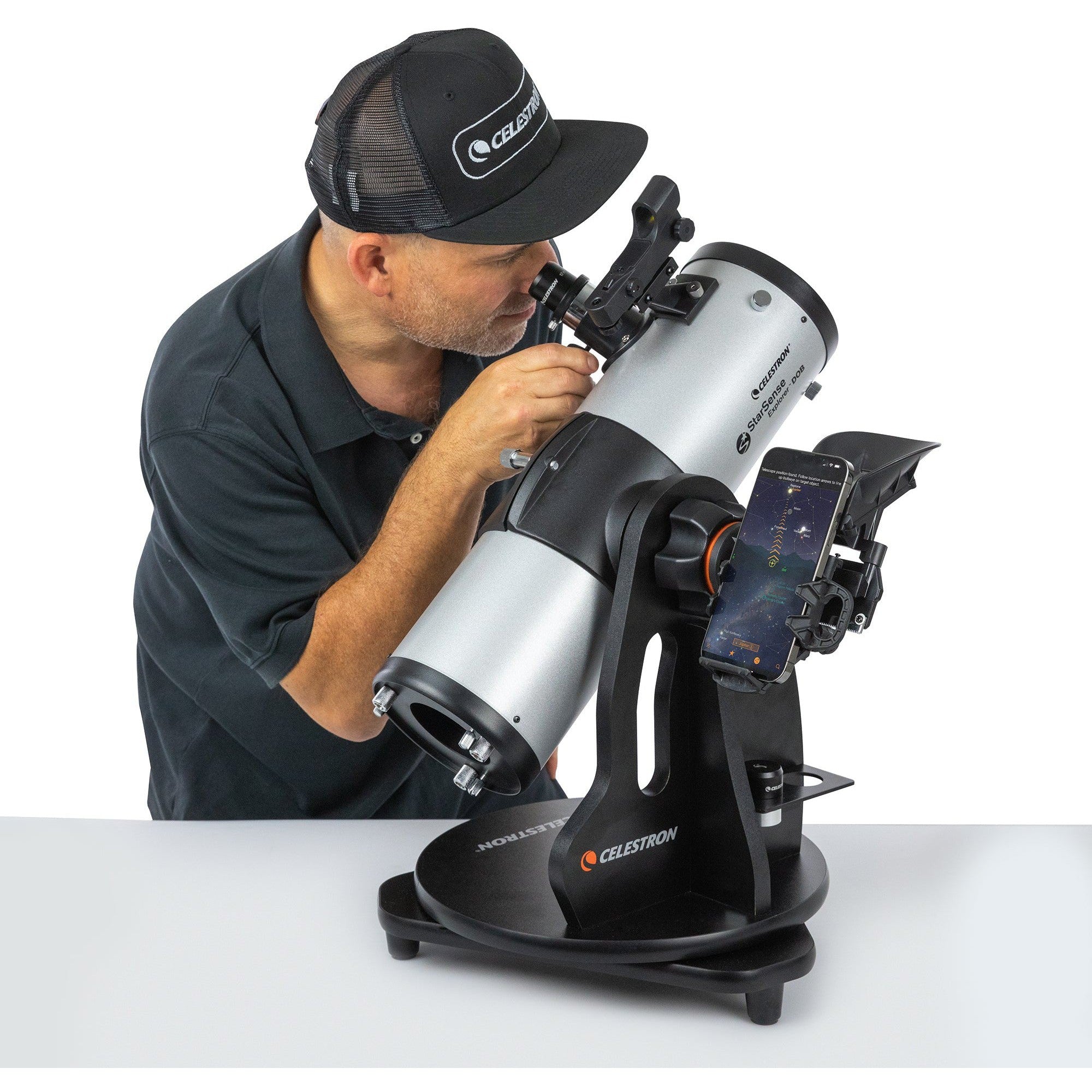 Used StarSense Explorer 114mm Smartphone App Enabled Tabletop Dobsonian Telescope - Portable Astronomy Telescope for Beginners, Stargazing & Backyard Observation