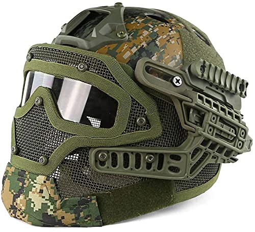 Tactical Helmet for Airsoft & Paintball - ABS Fast Helmet with Goggles - Military, Hunting, CS Games, Outdoor Sports & Movie Props
