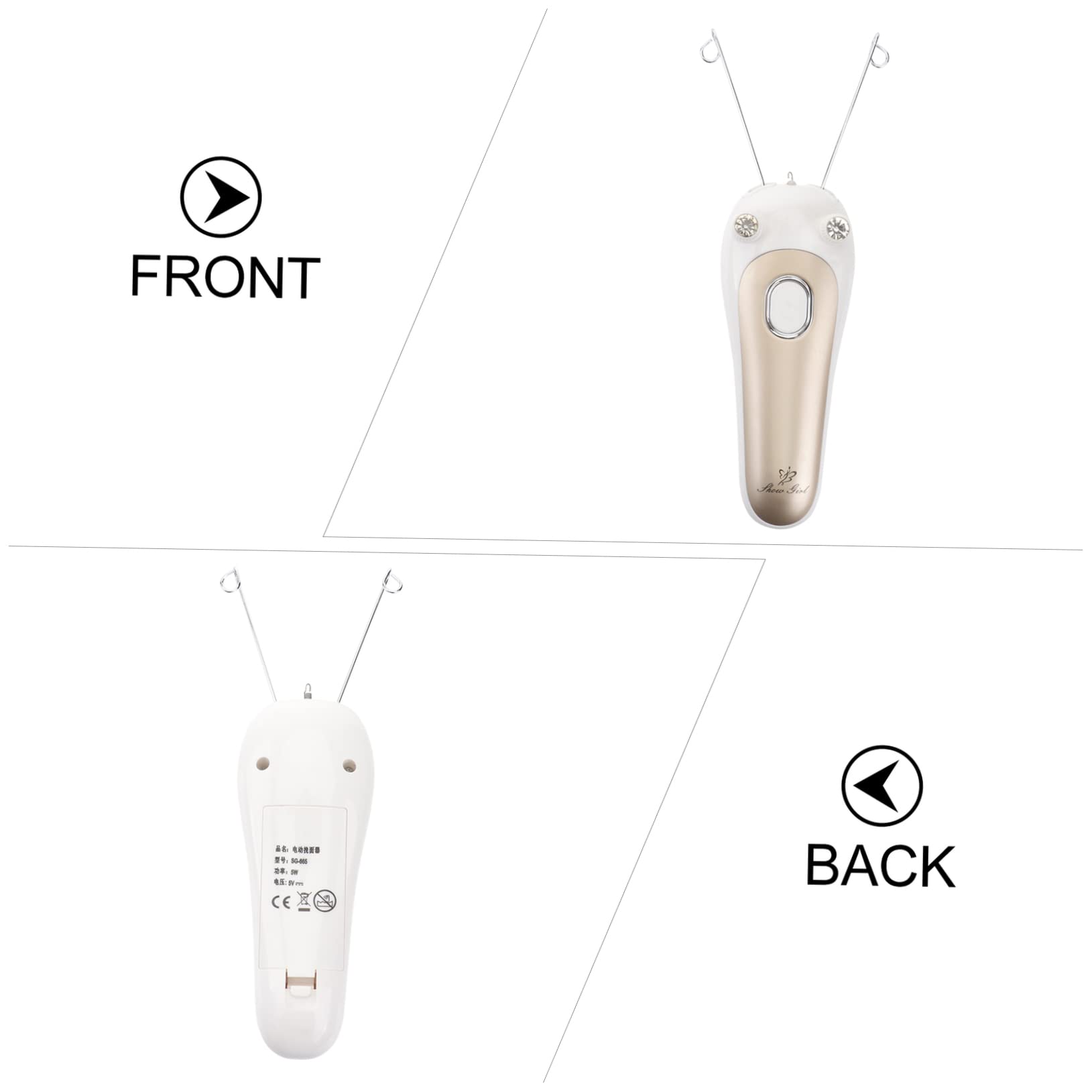 DOITOOL Electric Facial Hair Remover for Women - USB Rechargeable Eyebrow & Face Shaver Trimmer Epilator - Perfect for Travel, Home & Salon Use
