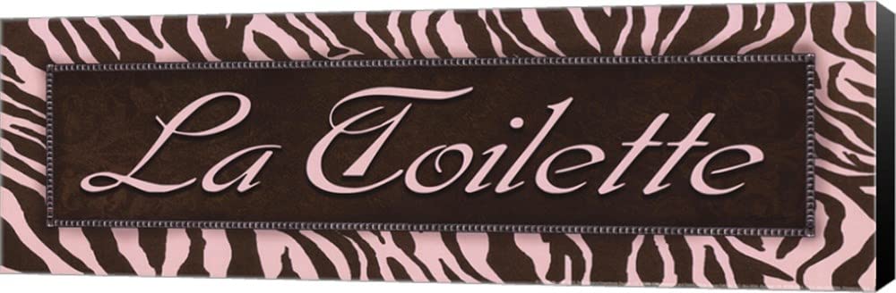 Todd Williams Mini La Toilette Canvas Art - 18x6 Inch Museum Wrapped Wall Painting with Black Sides | Perfect for Bathroom Decor, Gallery Wall & Home Office Art