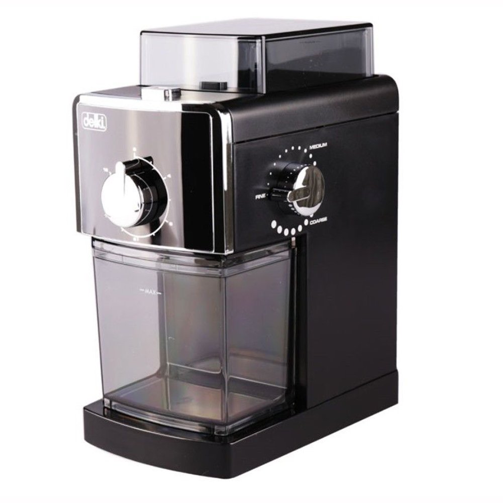 DELKI Electric Coffee Grinder - 220V Stainless Steel Blade Coffee Bean Grinder for Espresso, French Press & Drip Coffee - Perfect for Home, Kitchen & Office Use