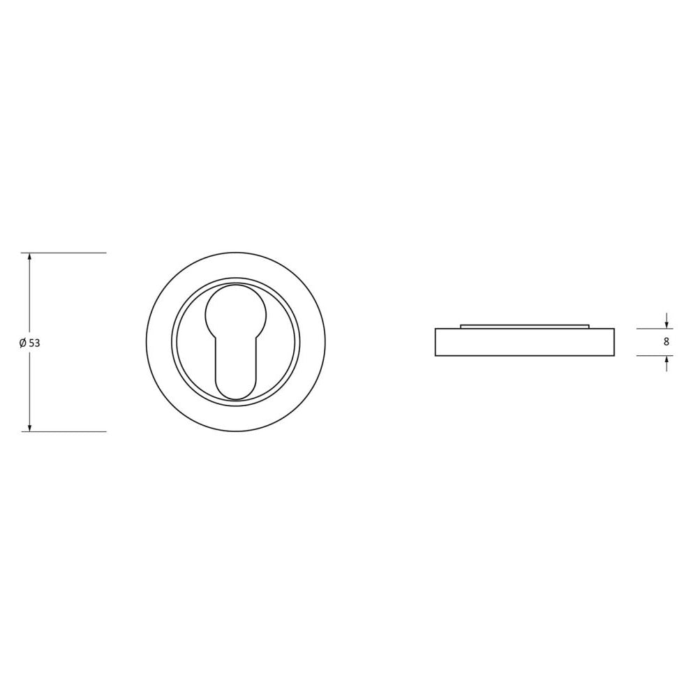 Polished Stainless Steel Round Euro Escutcheon Plate - Concealed Bathroom Fixture for Shower, Sink & Toilet Installation