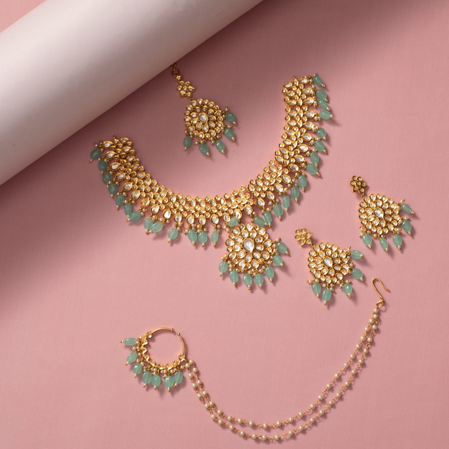 Yovana Kundan Bridal Set - Exquisite Indian Wedding Jewelry for Brides | Perfect for Weddings, Engagements & Special Occasions