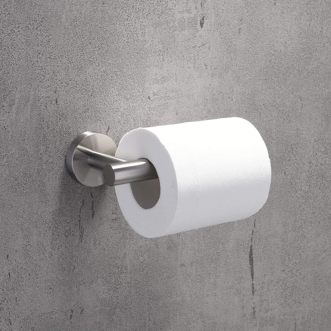2 Pack Stainless Steel Toilet Paper Holder Wall Mount - Durable SUS304 Brushed Nickel Bathroom Tissue Roll Holder for Home, Kitchen, RV & Office Use