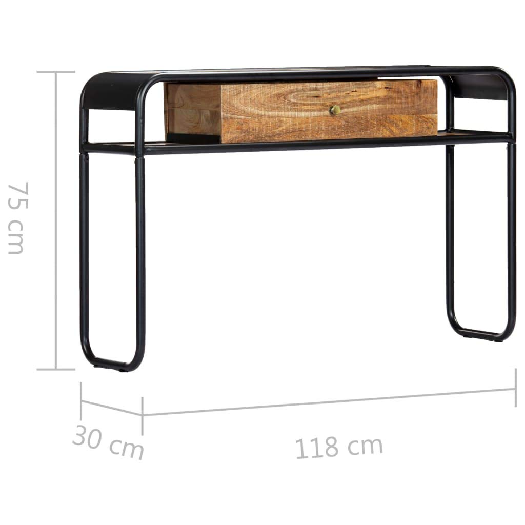 Industrial Style Console Table with Drawer & 2 Storage Compartments - 46.5